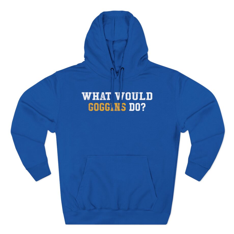 David Goggins  What Would Goggins Do Three-Panel Fleece Hoodie