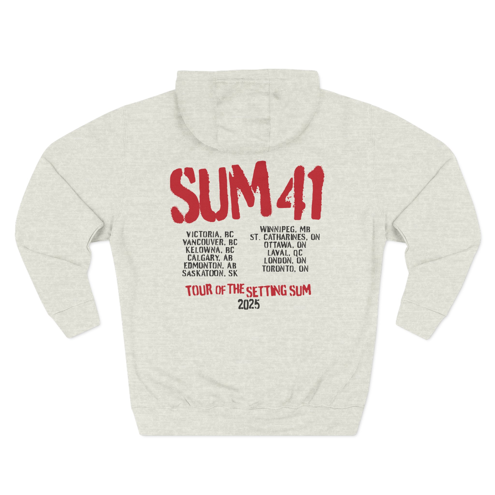 Sum 41 the Final Tour Three-Panel Fleece Hoodie