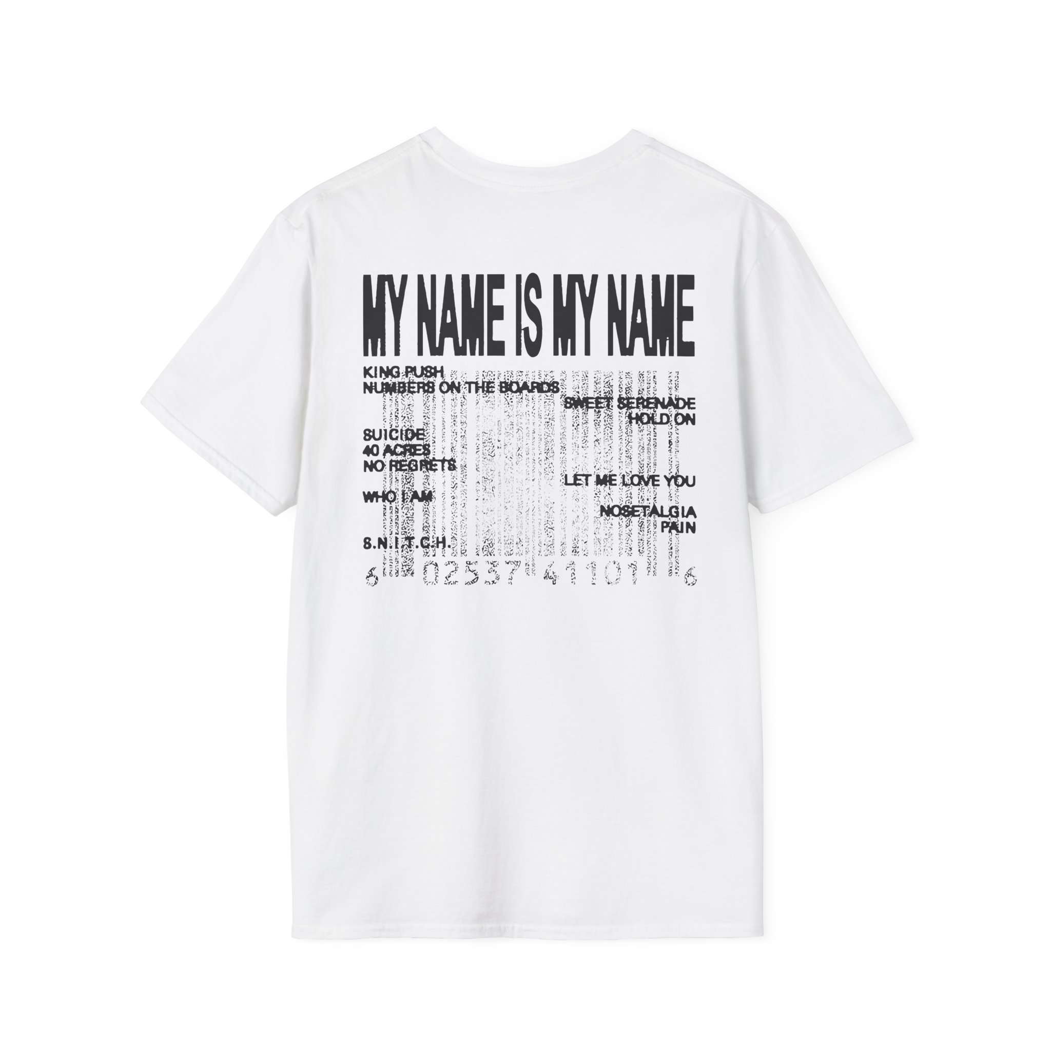 Clipse Mnimn Tracklist Unisex Softstyle T-Shirt