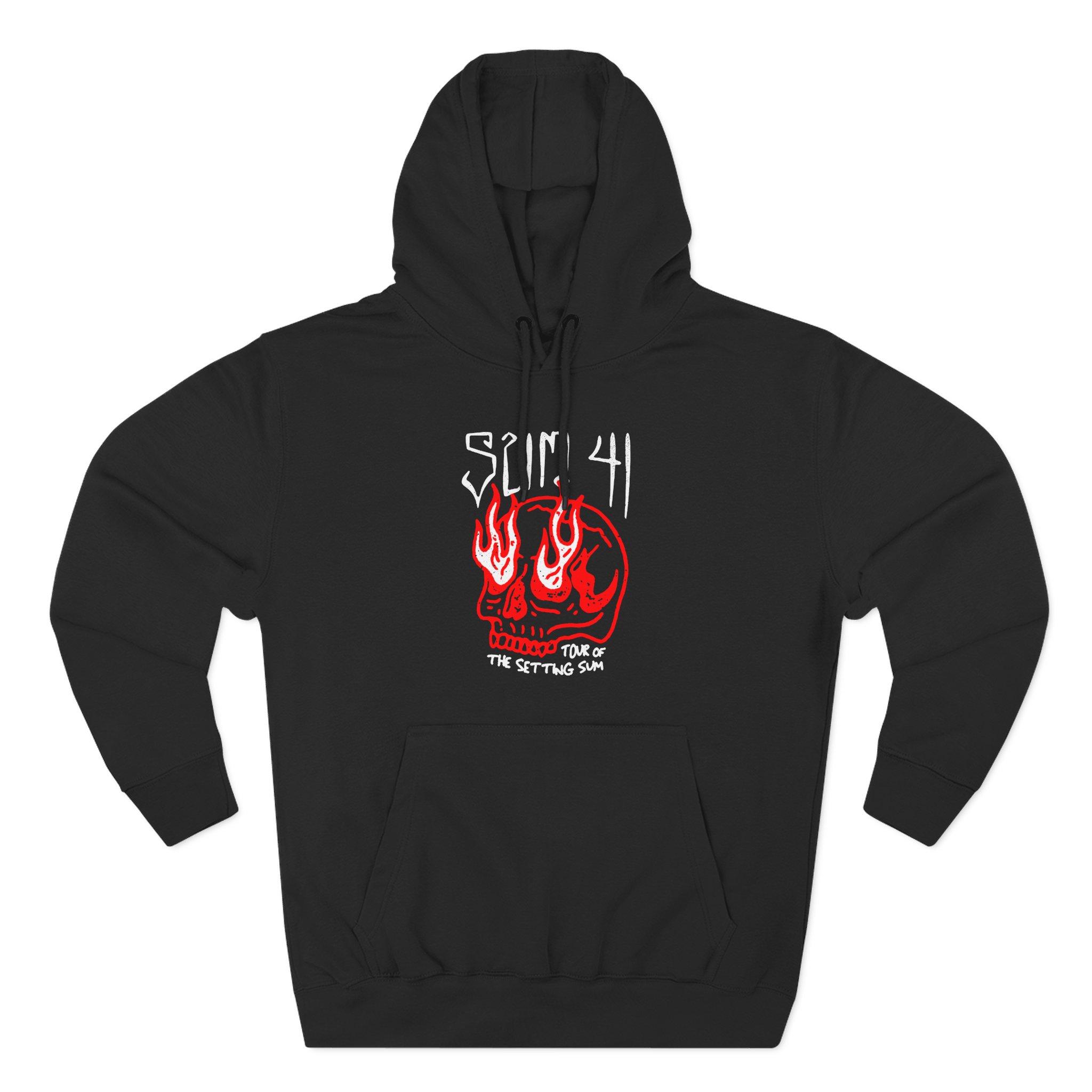 Sum 41 Skull Sketch Tour Three-Panel Fleece Hoodie