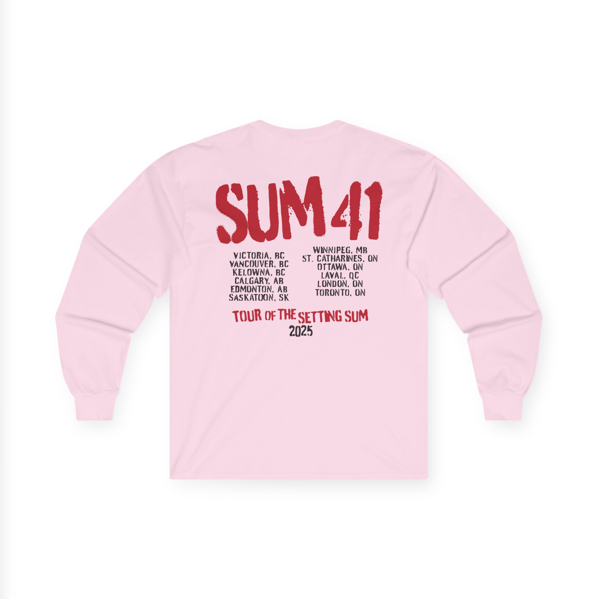 Sum 41 the Final Tour Unisex Ultra Cotton Long Sleeve Tee