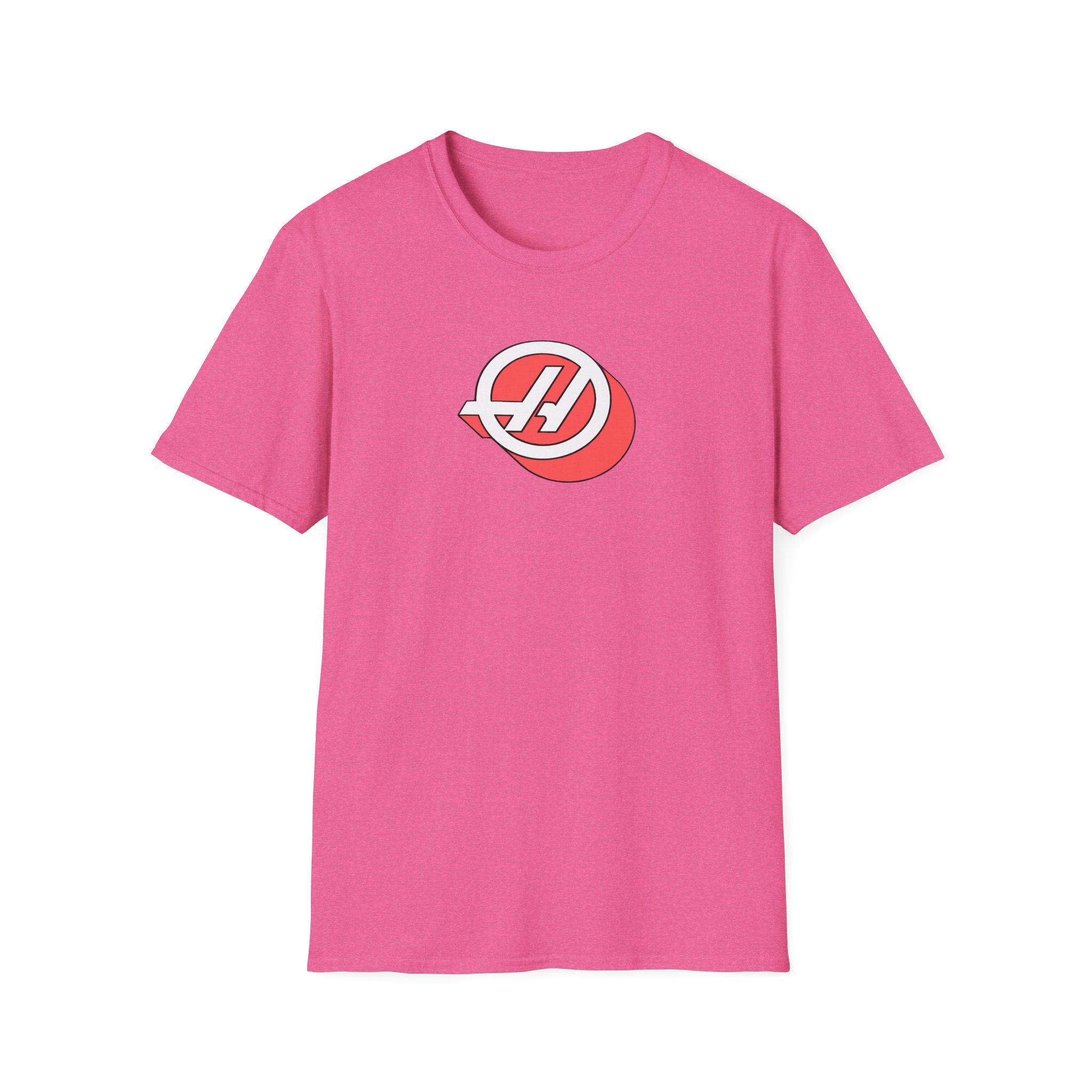 Haas F1 3d Roundel Unisex Softstyle T-Shirt