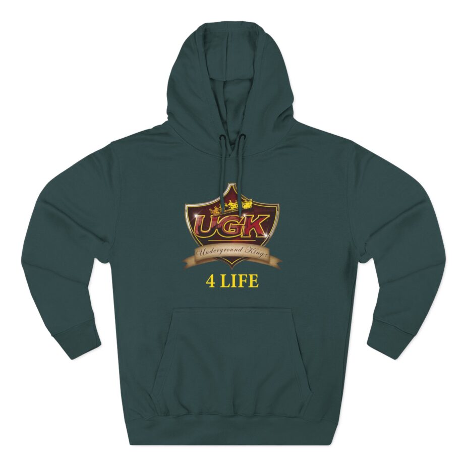 UGK 4 Life Three-Panel Fleece Hoodie