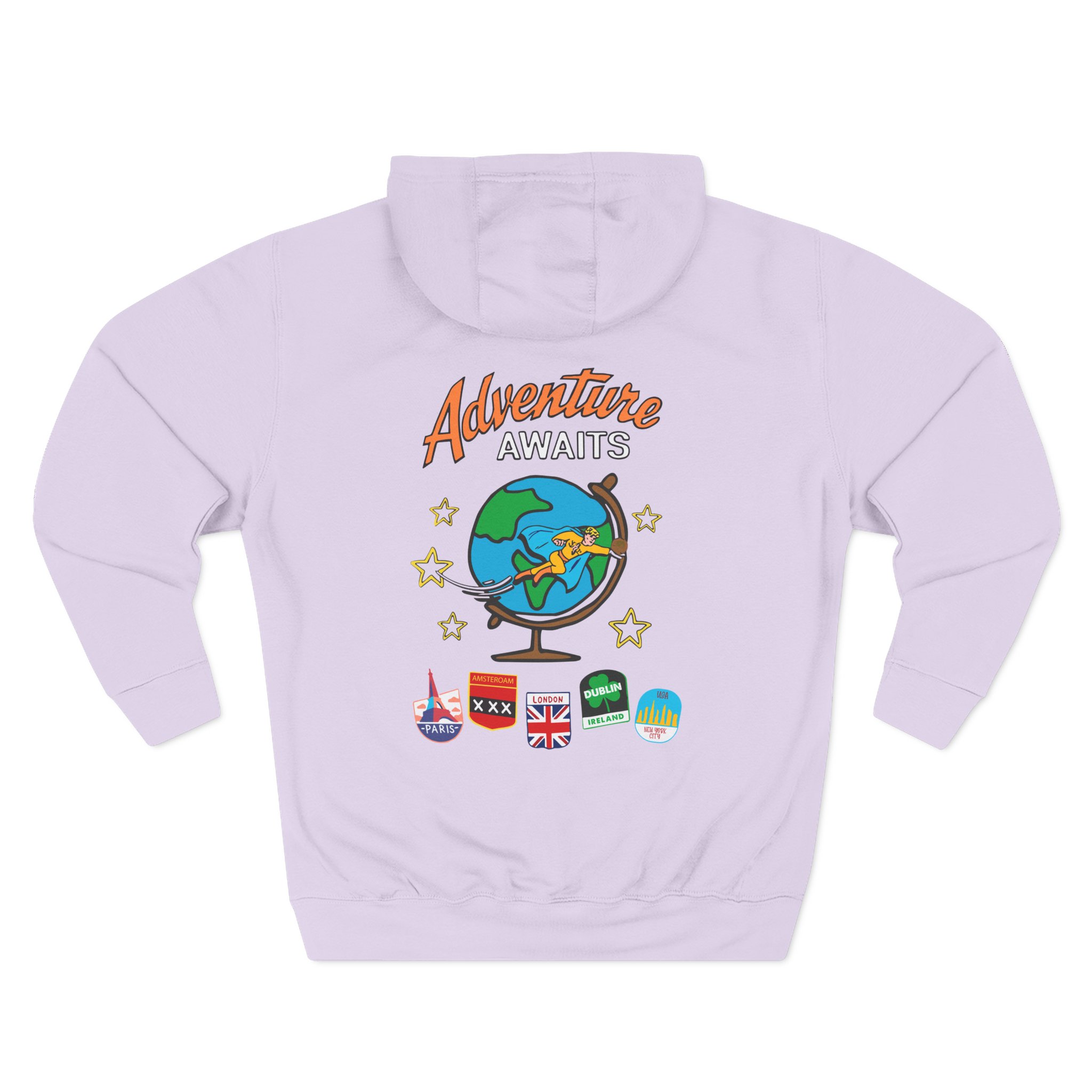 Ryan Trahan One Cent Adventure Awaits Travel Club Three-Panel Fleece Hoodie