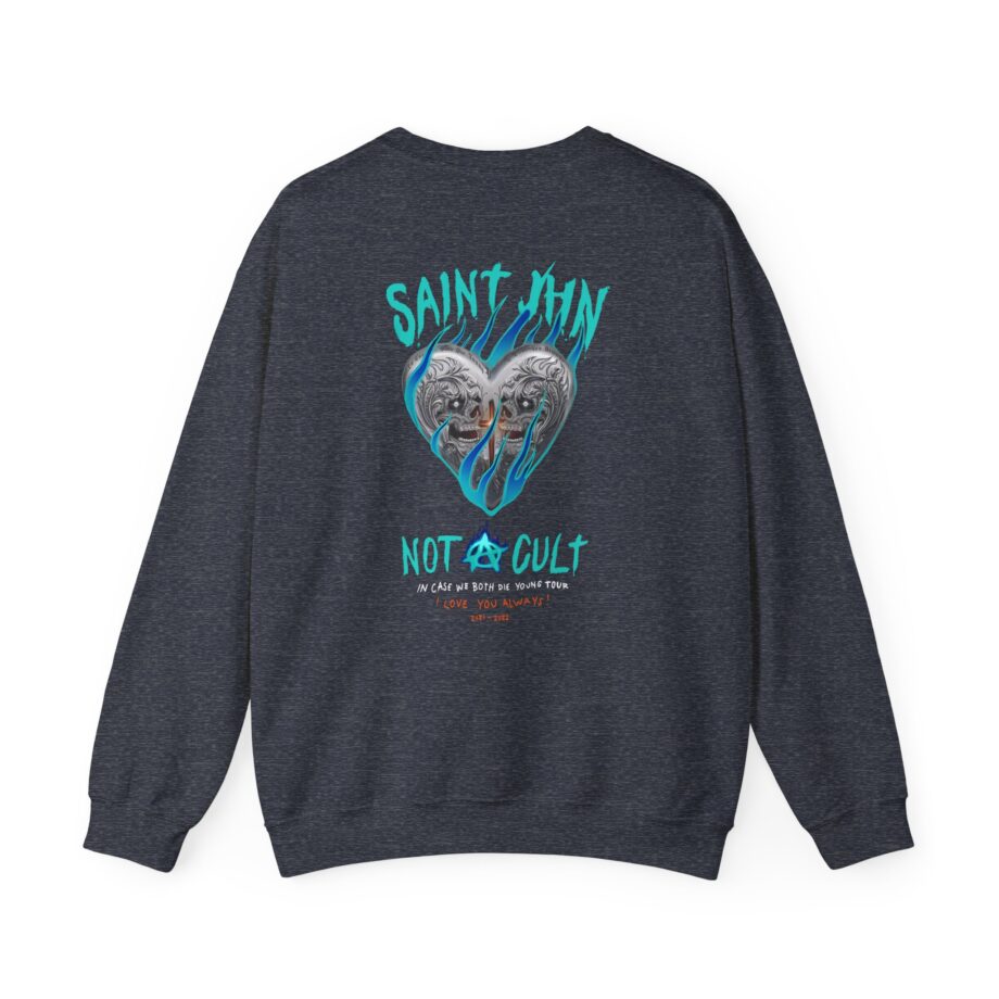 Saint Jhn Chromedd Hearts Icwbdy Unisex Heavy Blend™ Crewneck Sweatshirt