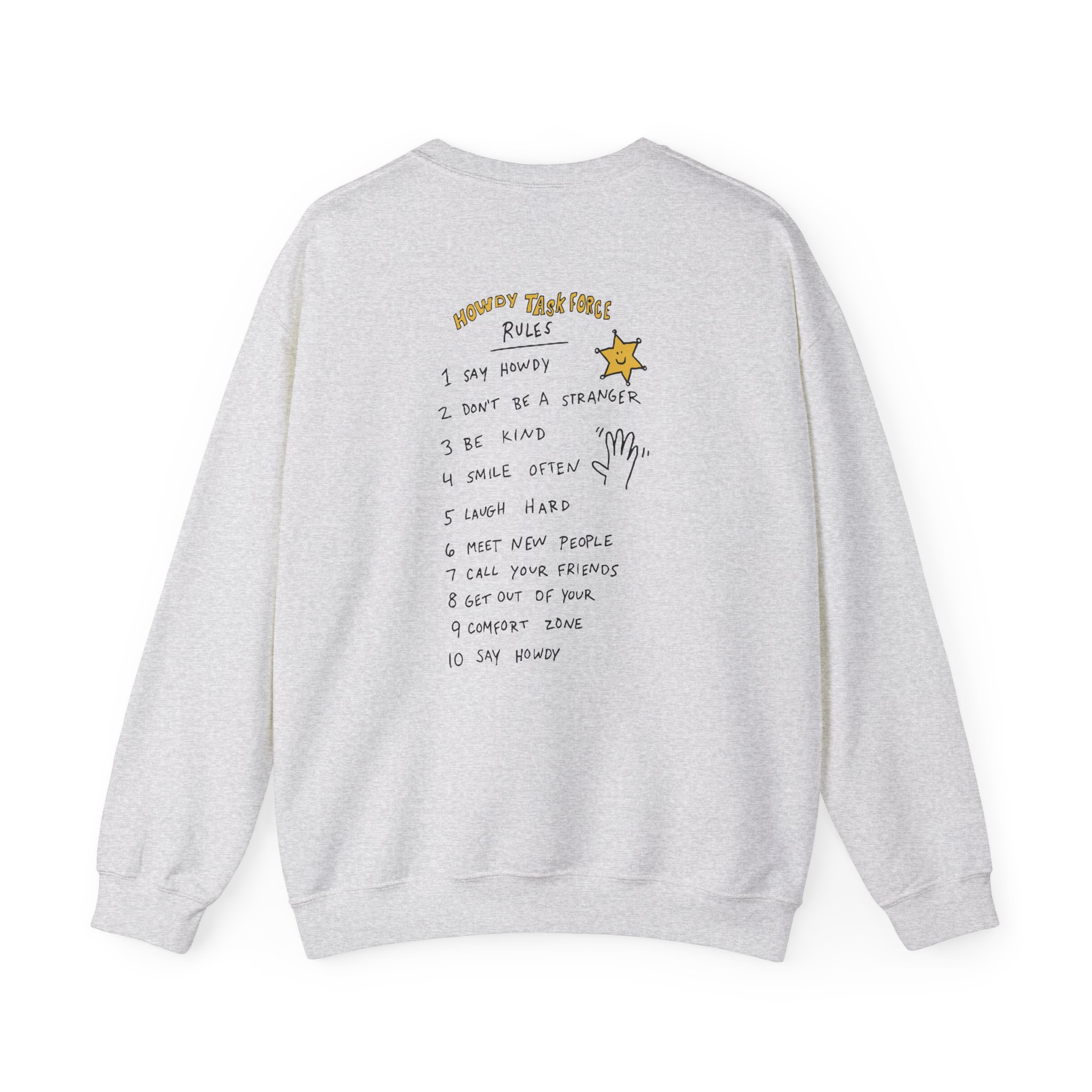Ryan Trahan Howdy Task Force Unisex Heavy Blendâ„¢ Crewneck Sweatshirt