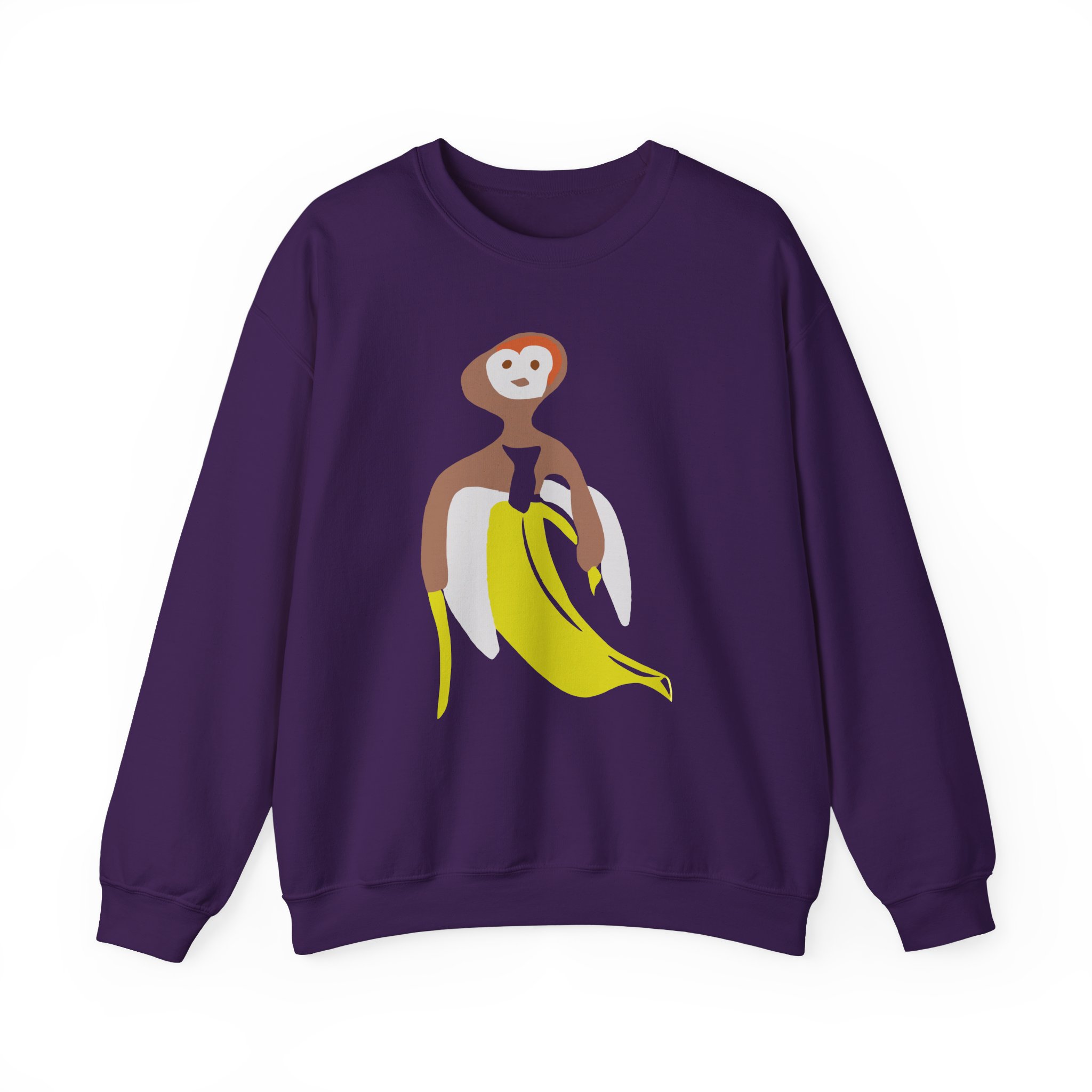 Spoonkid Inspired Banana Unisex Heavy Blendâ„¢ Crewneck Sweatshirt