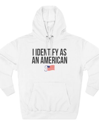 Sean Strickland I Identify as an American Three-Panel Fleece Hoodie