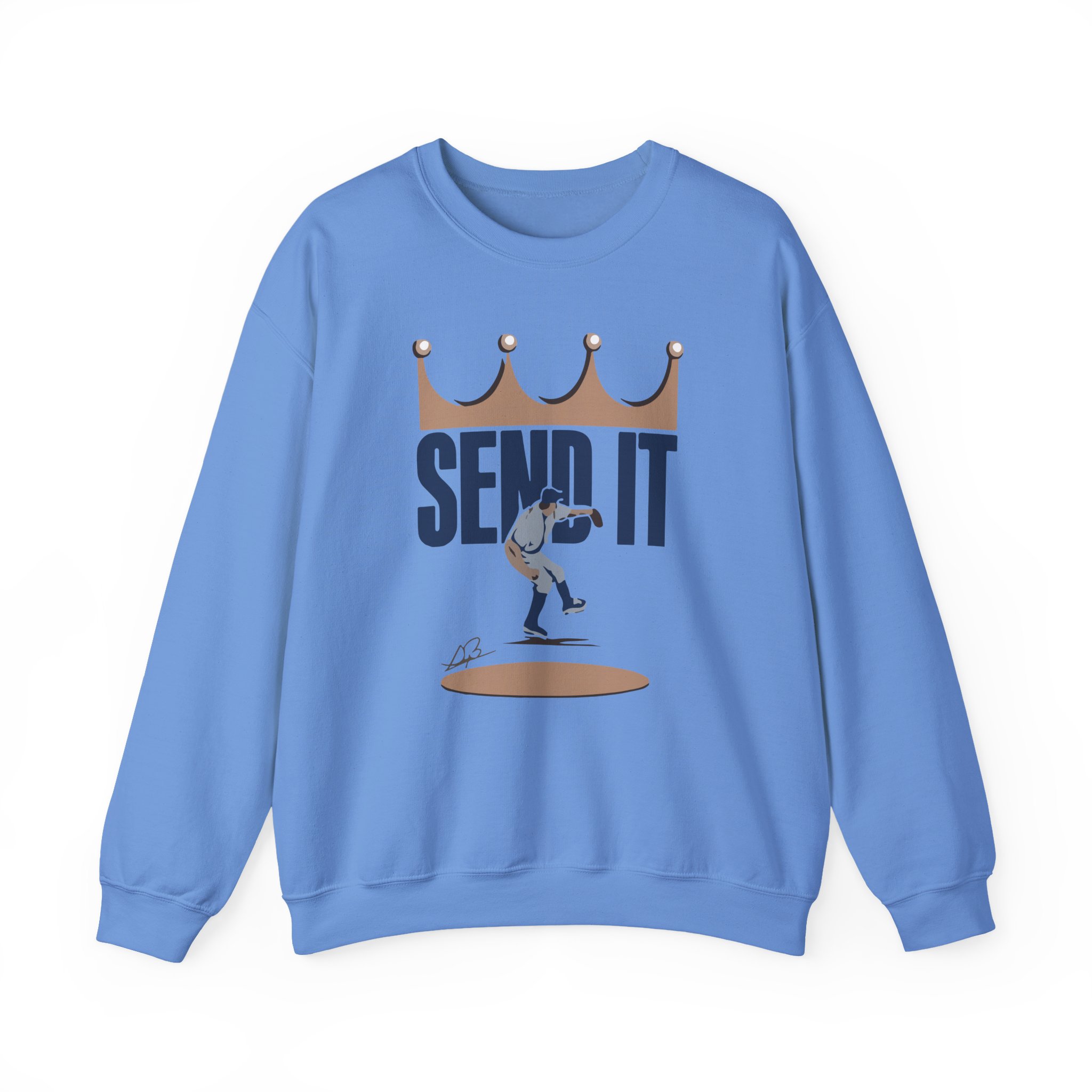 Trevor Bauer Send It  Unisex Heavy Blendâ„¢ Crewneck Sweatshirt