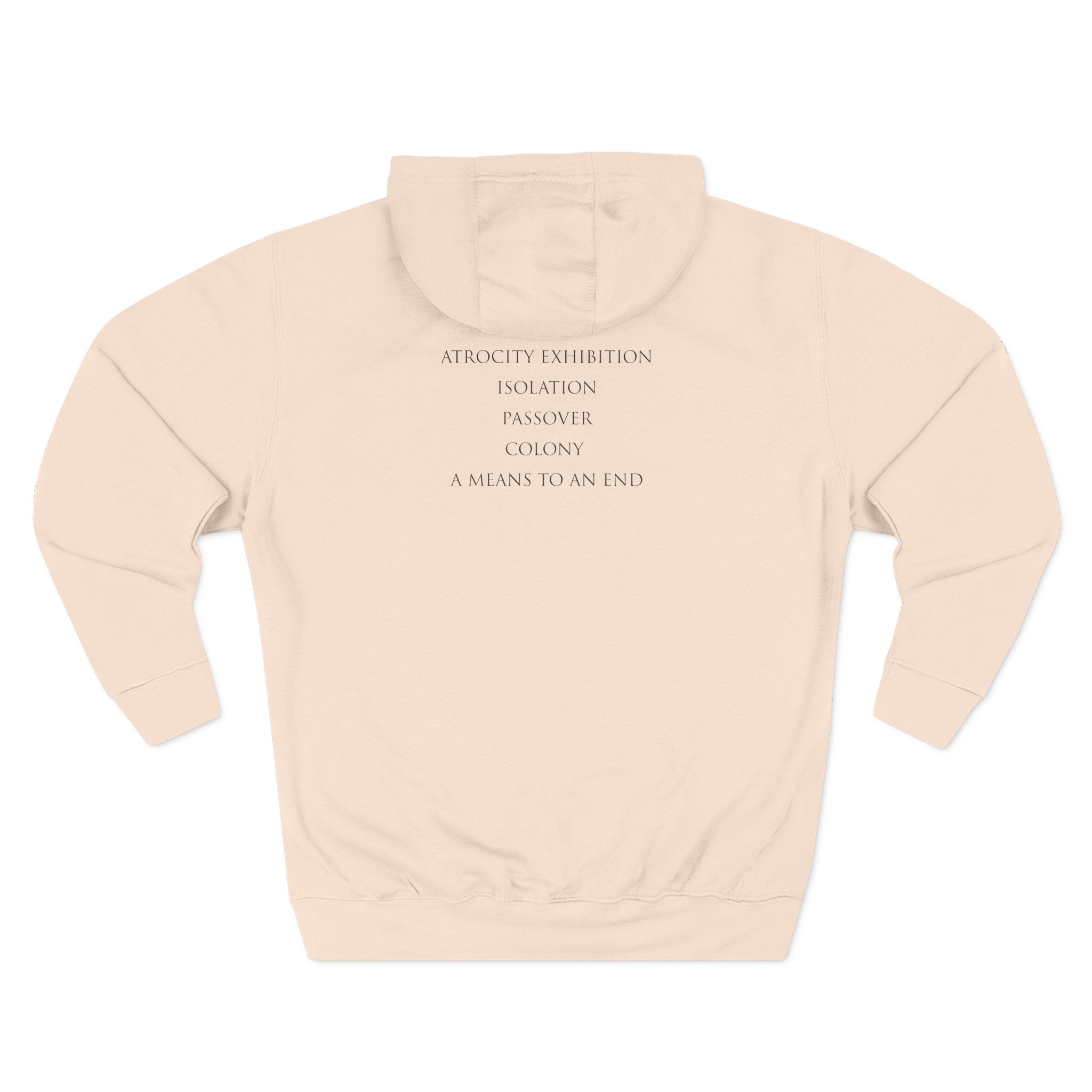 Joy Division Closer Tracklist Three-Panel Fleece Hoodie