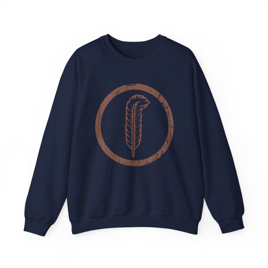 Robert Plant Distressed Feather Logo Unisex Heavy Blend™ Crewneck Sweatshirt