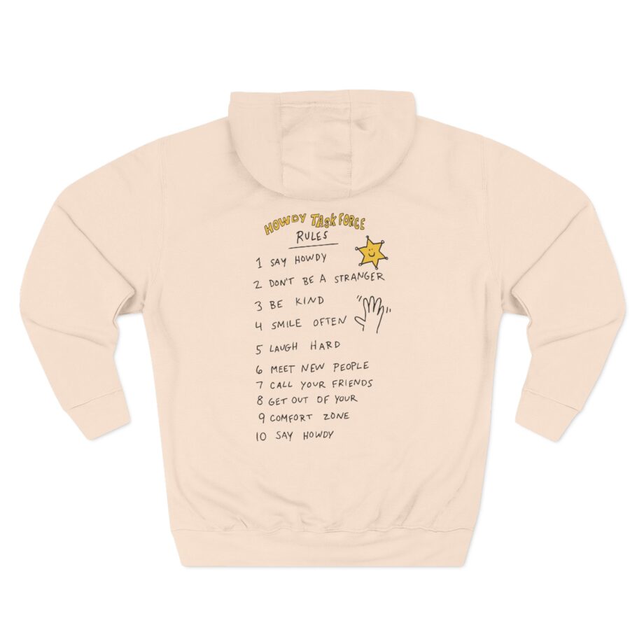 Ryan Trahan Howdy Task Force Three-Panel Fleece Hoodie