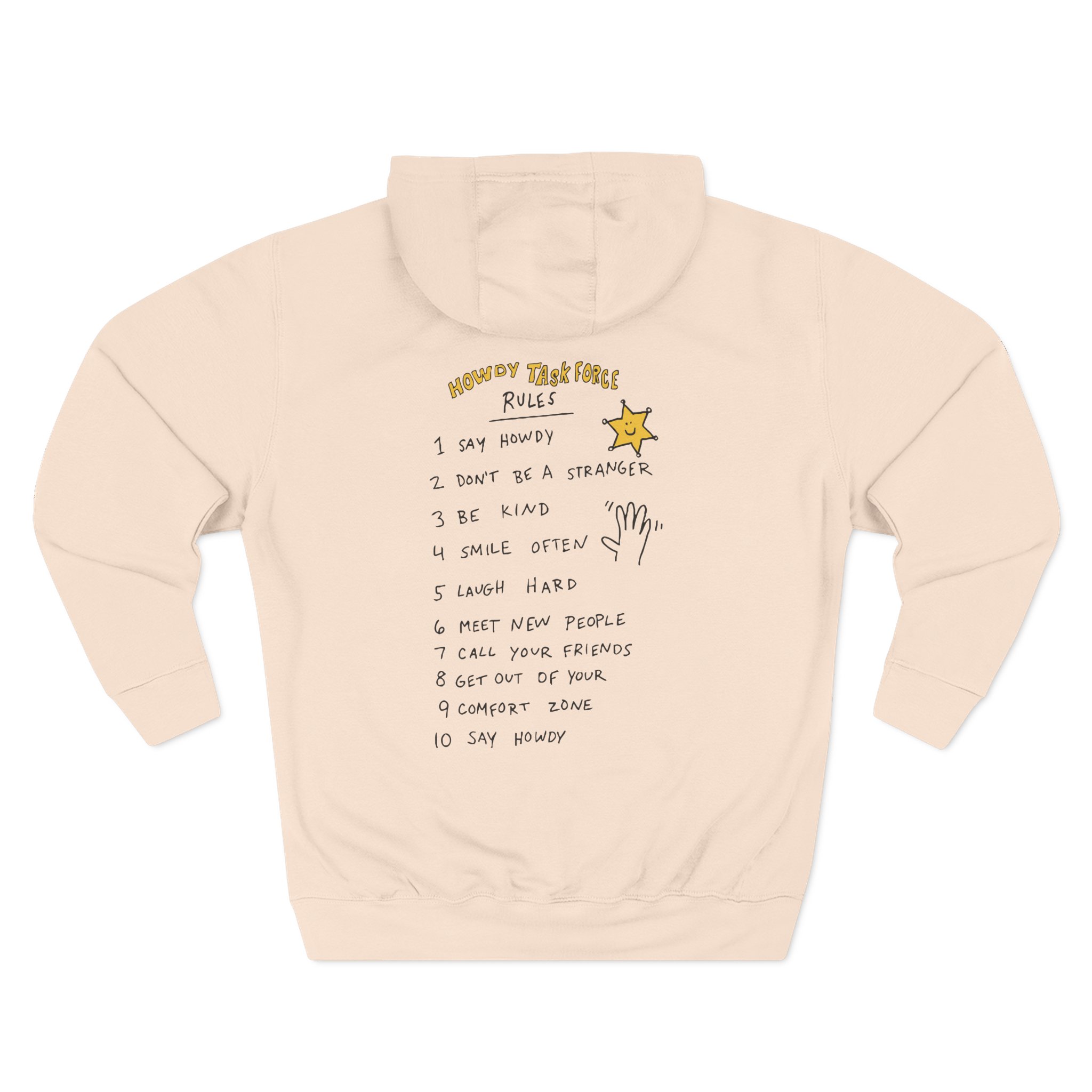Ryan Trahan Howdy Task Force Three-Panel Fleece Hoodie