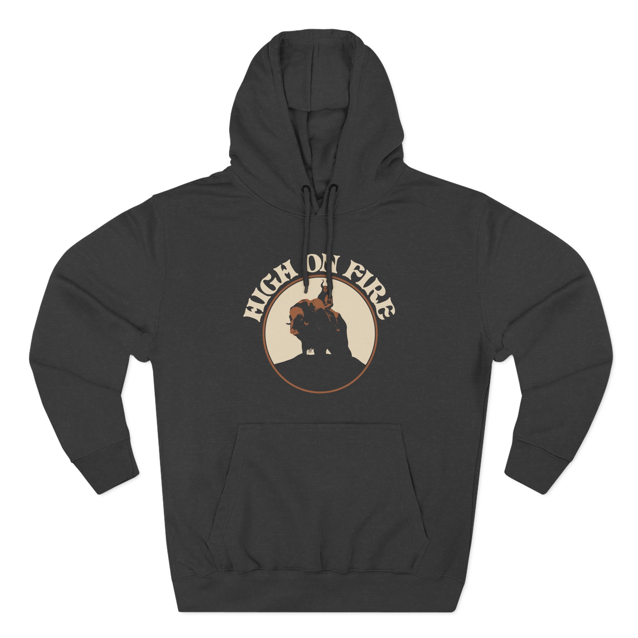 High on Fire Musk Ox Rider Three-Panel Fleece Hoodie