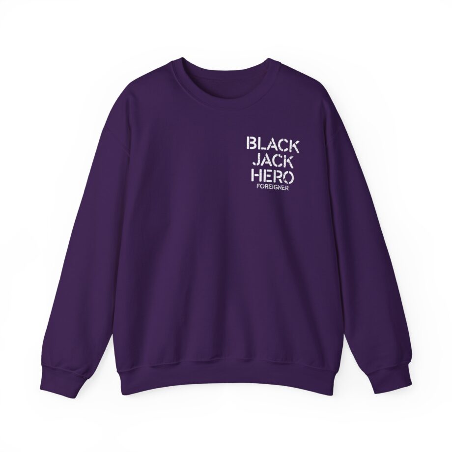 Foreigner Black Jack Hero Unisex Heavy Blend™ Crewneck Sweatshirt