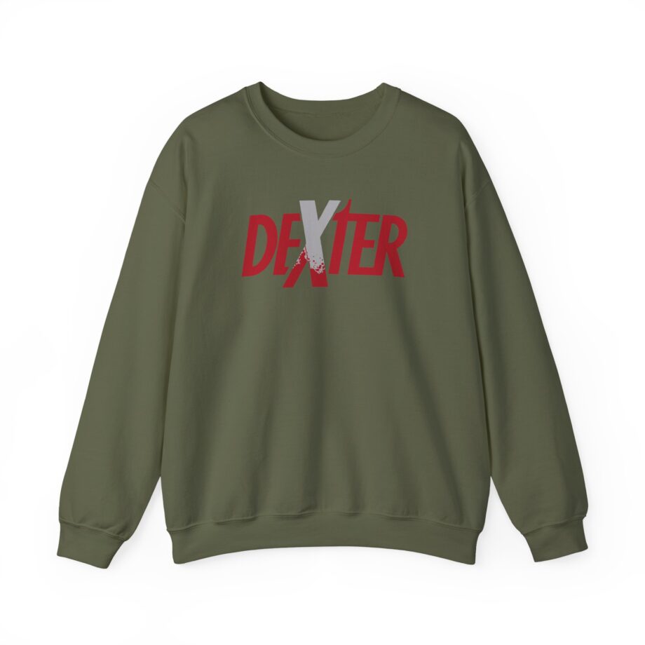 Dexter Spatter Logo Unisex Heavy Blend™ Crewneck Sweatshirt