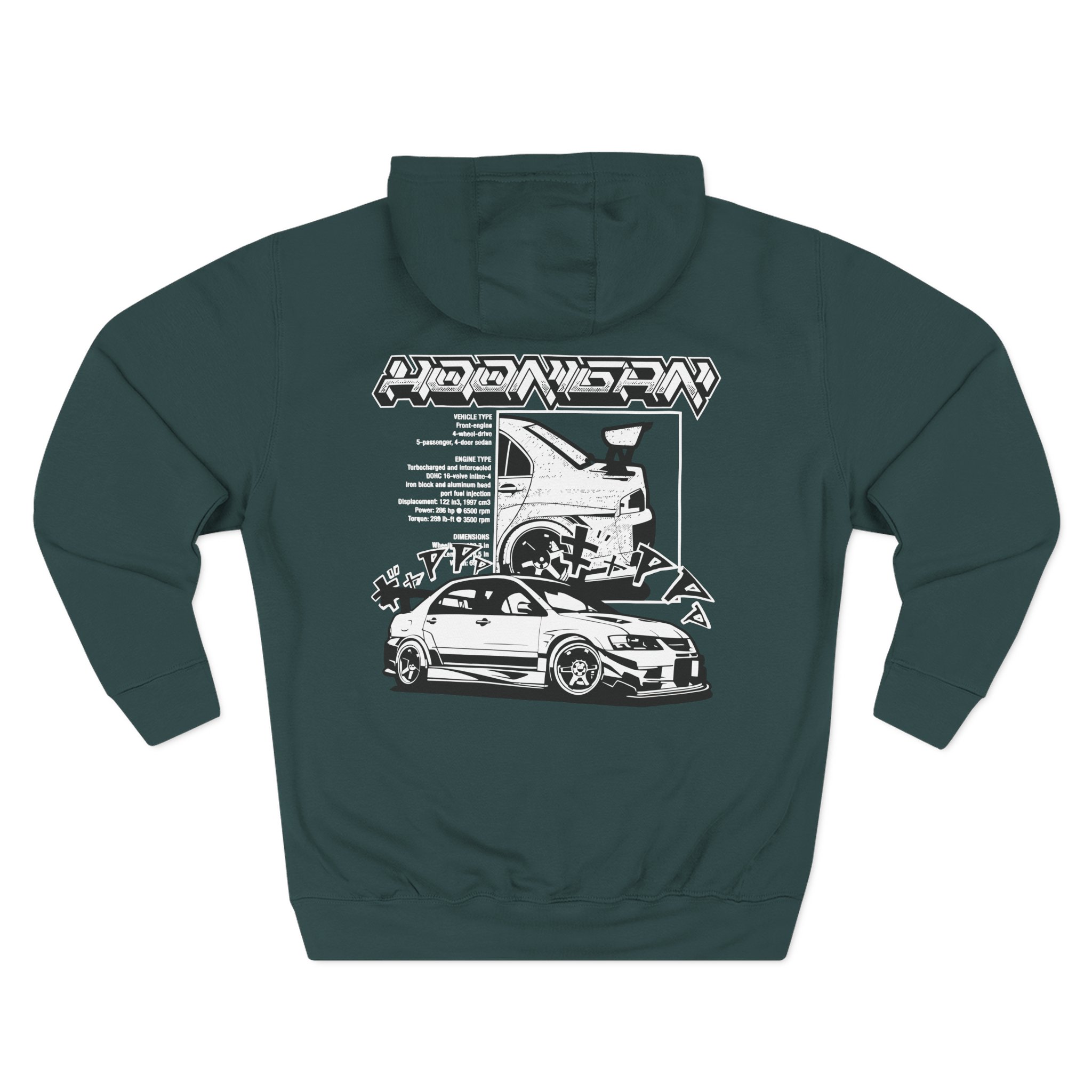 Ken Block Hoonigan Hardtail Three-Panel Fleece Hoodie