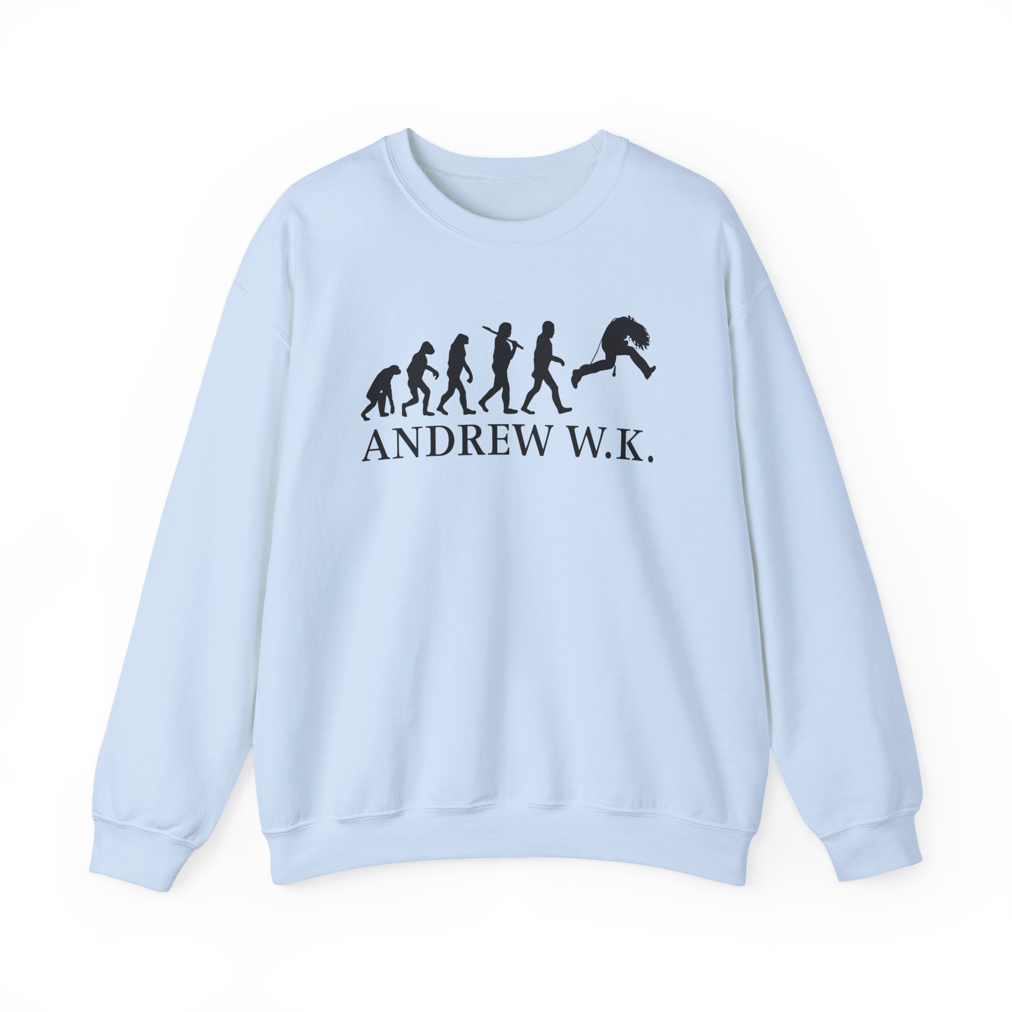 Andrew Wk Evolution of Partying Unisex Heavy Blendâ„¢ Crewneck Sweatshirt