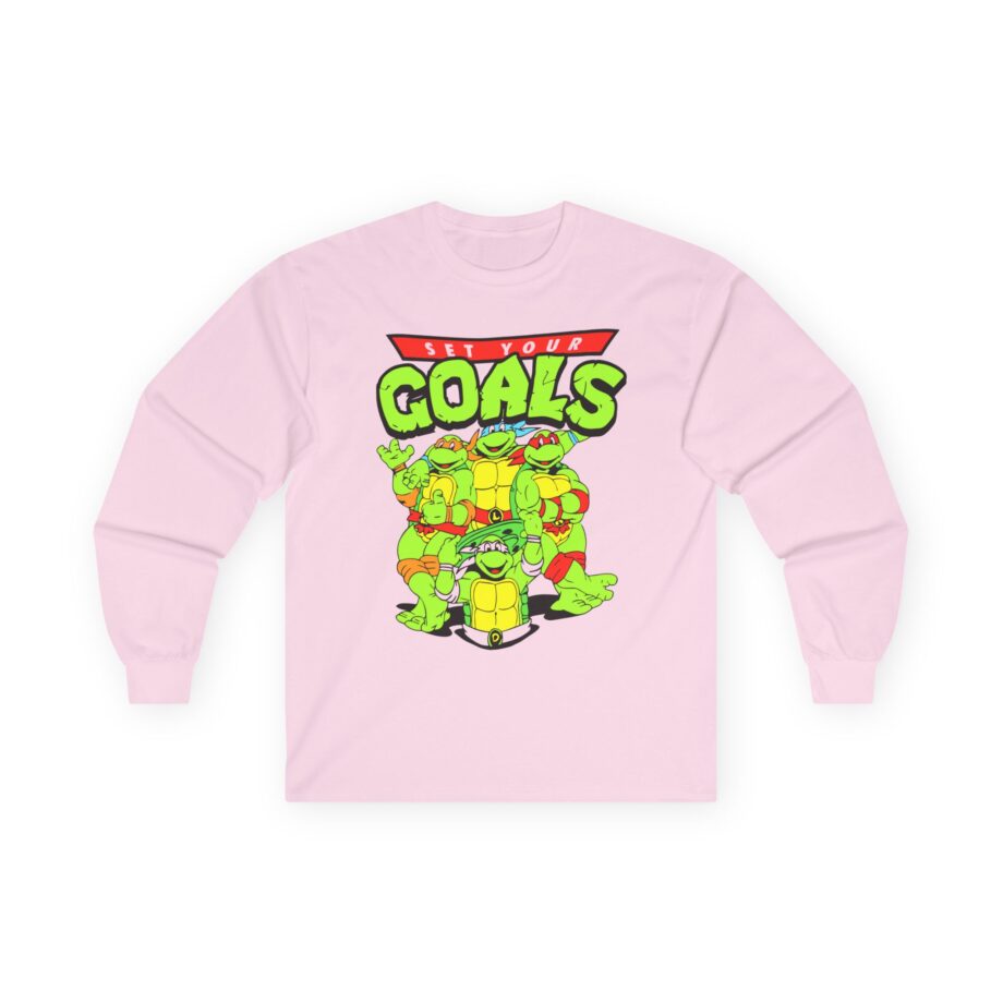 Set Your Goals Ninja Turtles Unisex Ultra Cotton Long Sleeve Tee