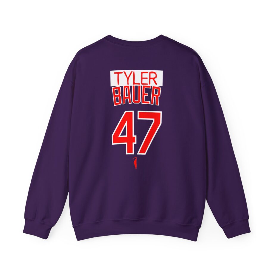 Trevor Bauer Hard Work Never Settles Unisex Heavy Blend™ Crewneck Sweatshirt