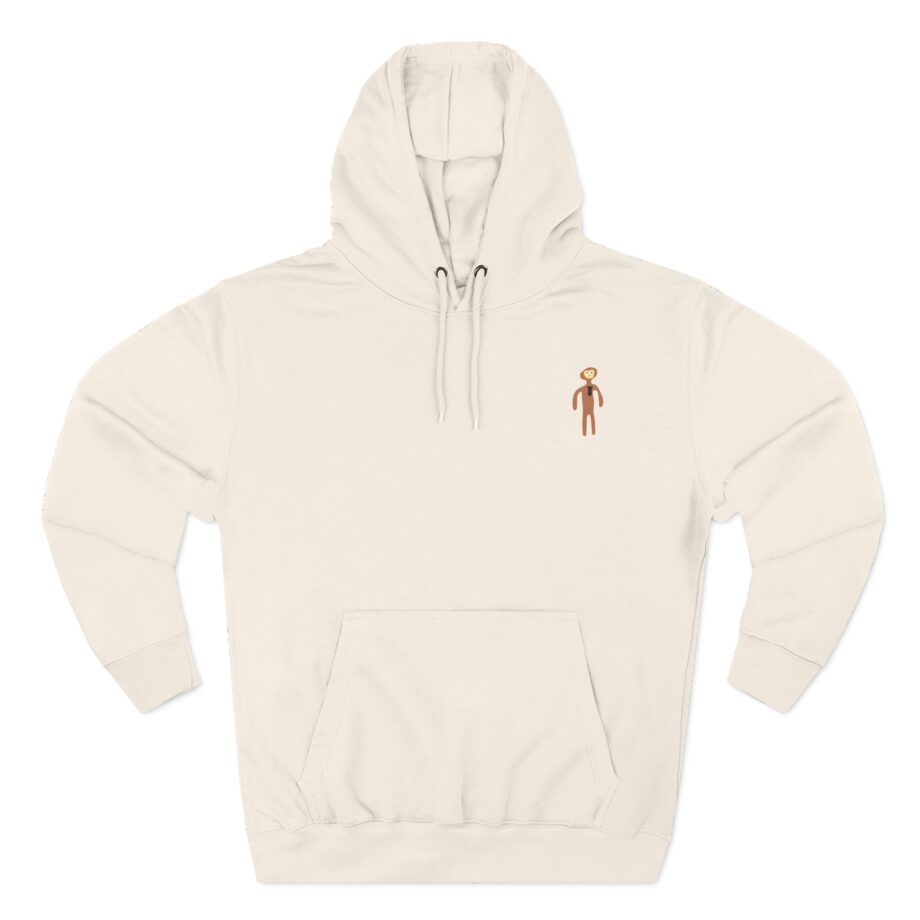 Monke Embroidered Three-Panel Fleece Hoodie