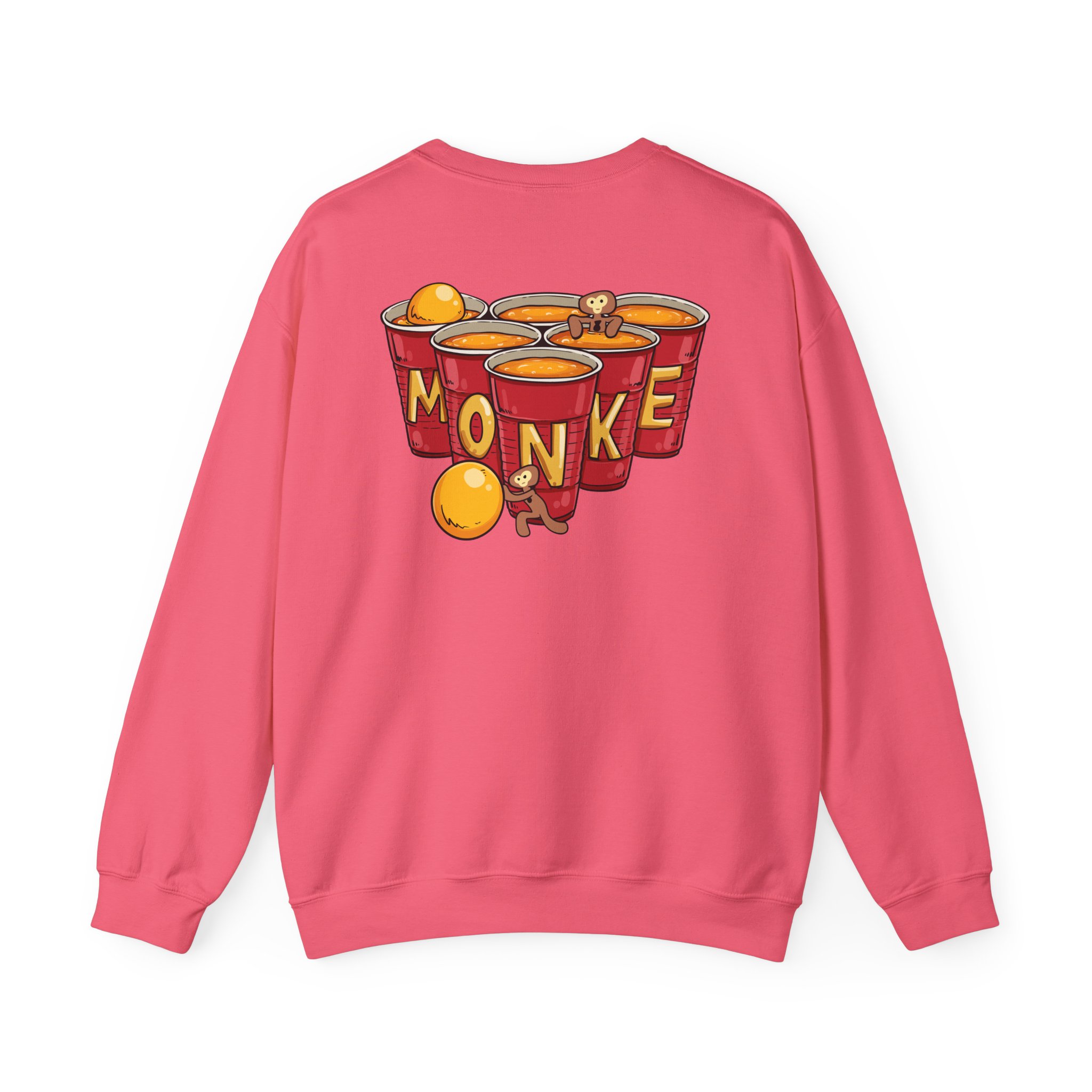 Spoonkidv Monke Pong Unisex Heavy Blendâ„¢ Crewneck Sweatshirt