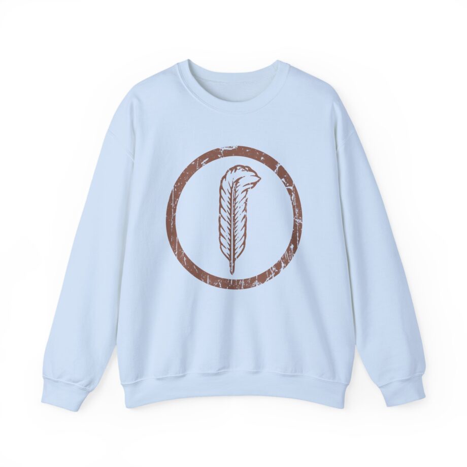 Robert Plant Distressed Feather Logo Unisex Heavy Blend™ Crewneck Sweatshirt