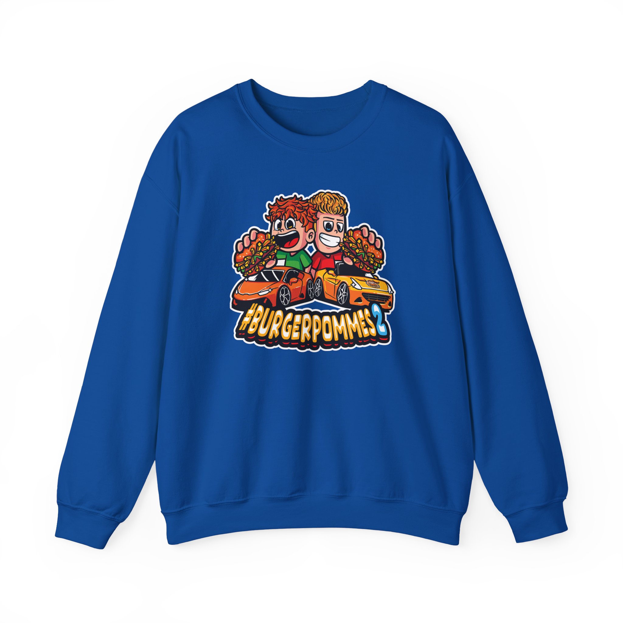 Burger Pommes Unisex Heavy Blendâ„¢ Crewneck Sweatshirt