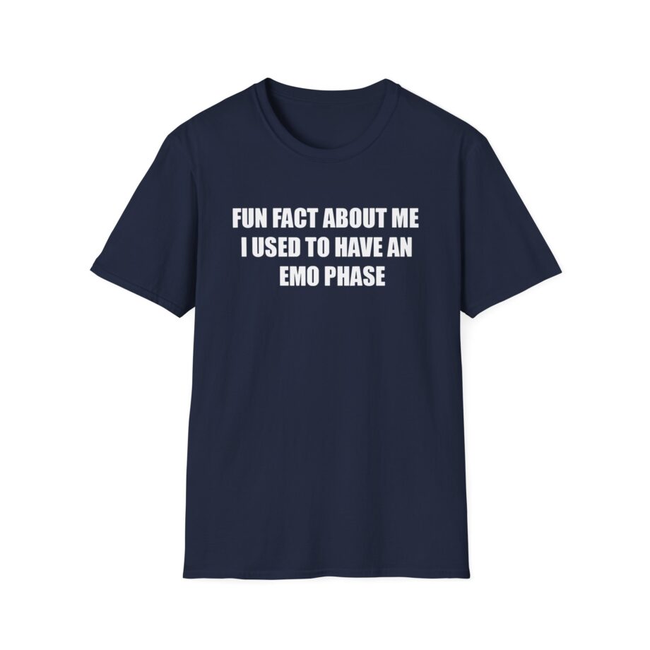 Jake & Johnnie Fun Fact About Me I Used to Have an Emo Phase Unisex Softstyle T-Shirt