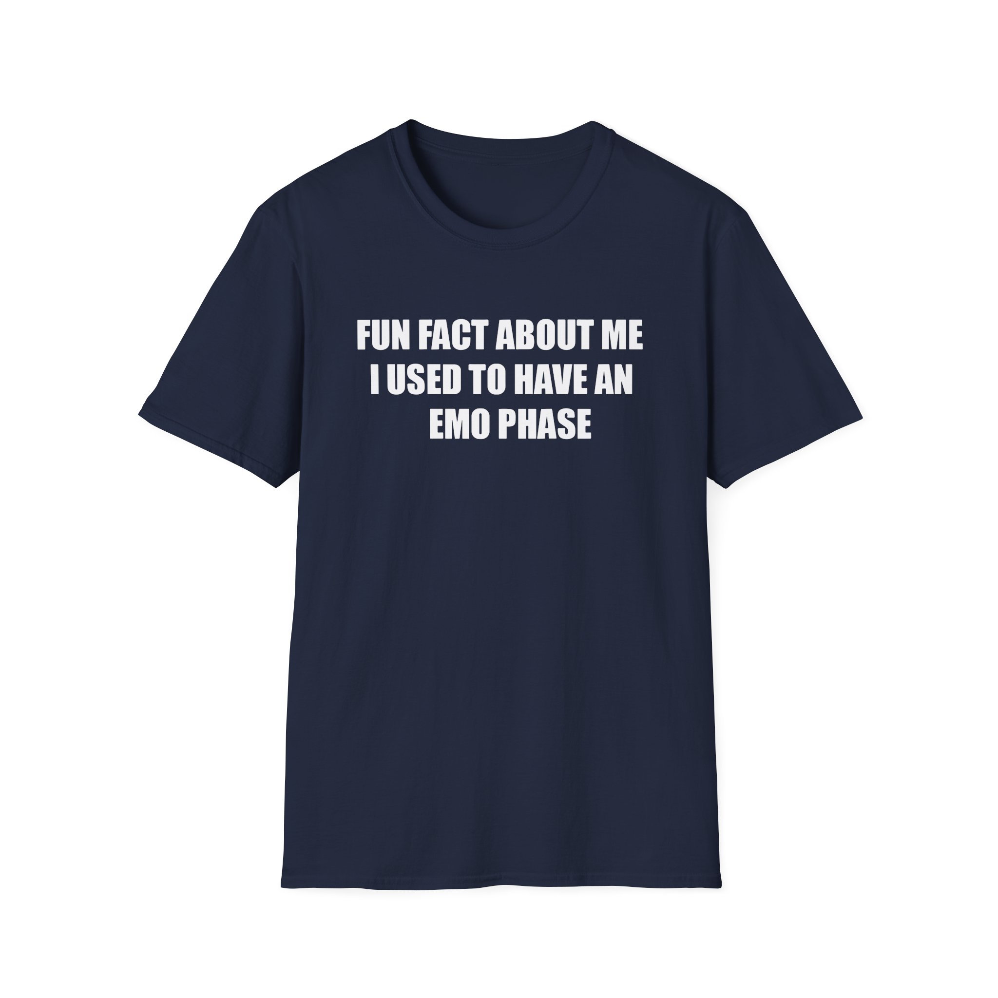 Jake & Johnnie Fun Fact About Me I Used to Have an Emo Phase Unisex Softstyle T-Shirt