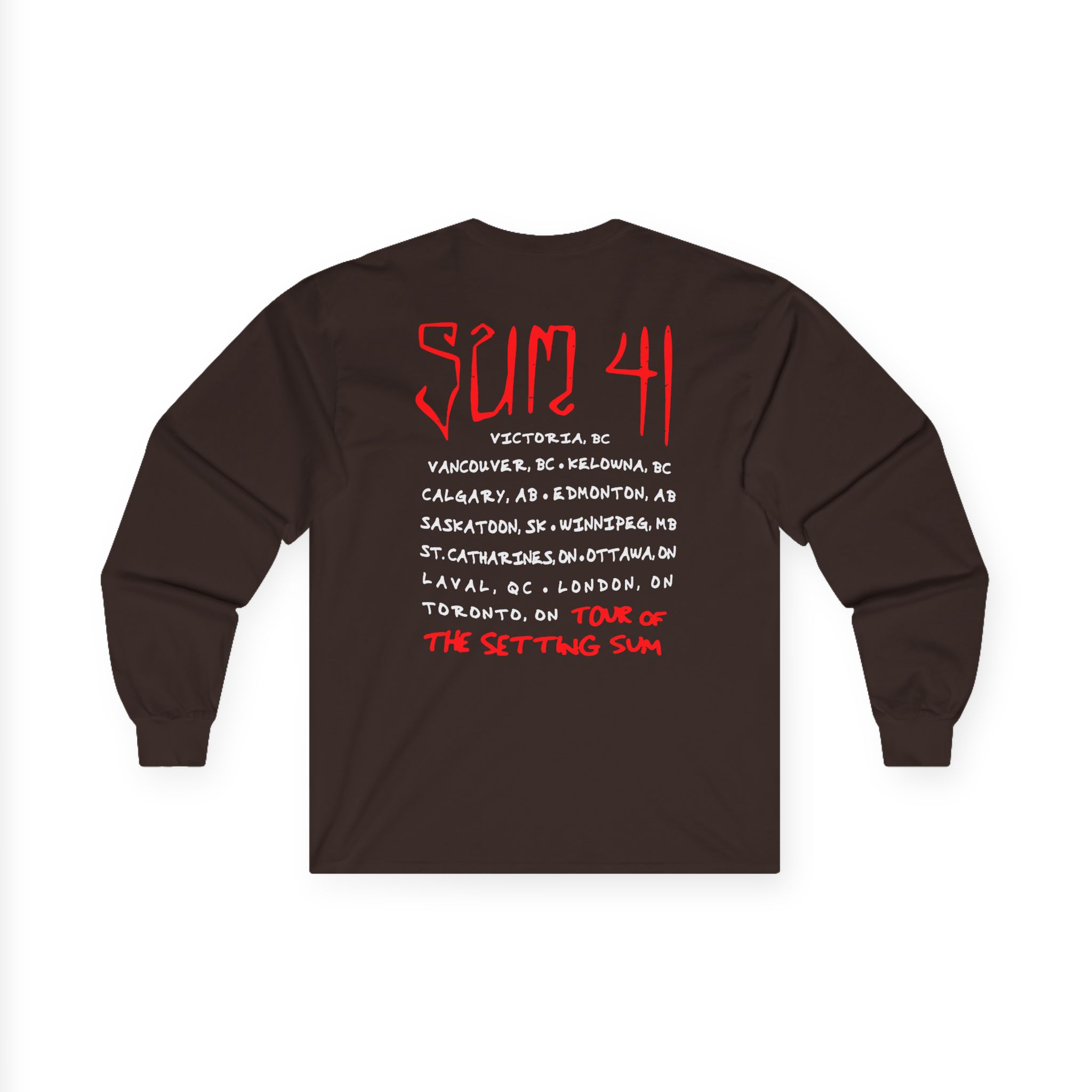 Sum 41 Skull Sketch Tour Unisex Ultra Cotton Long Sleeve Tee