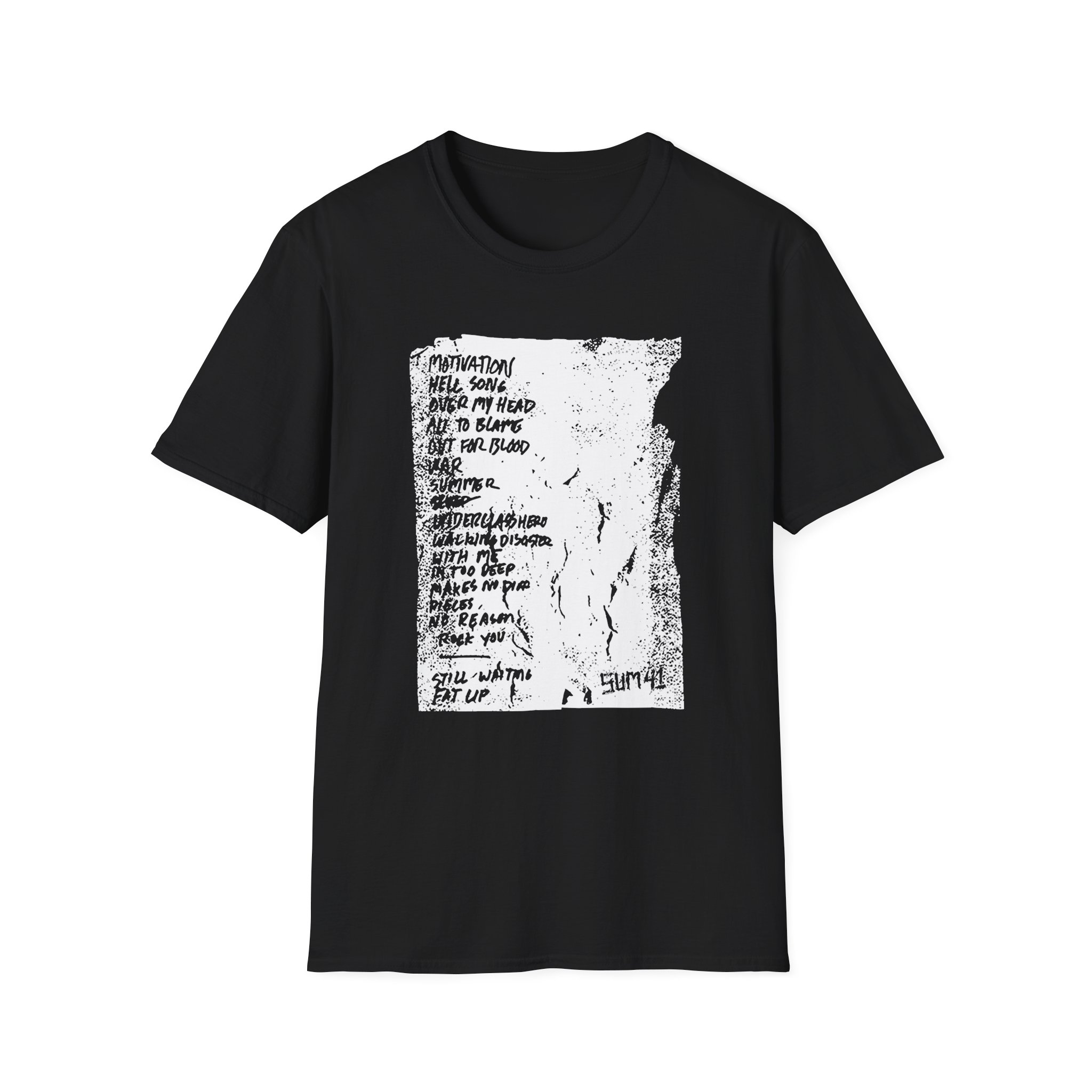 Sum 41 Setlist Unisex Softstyle T-Shirt
