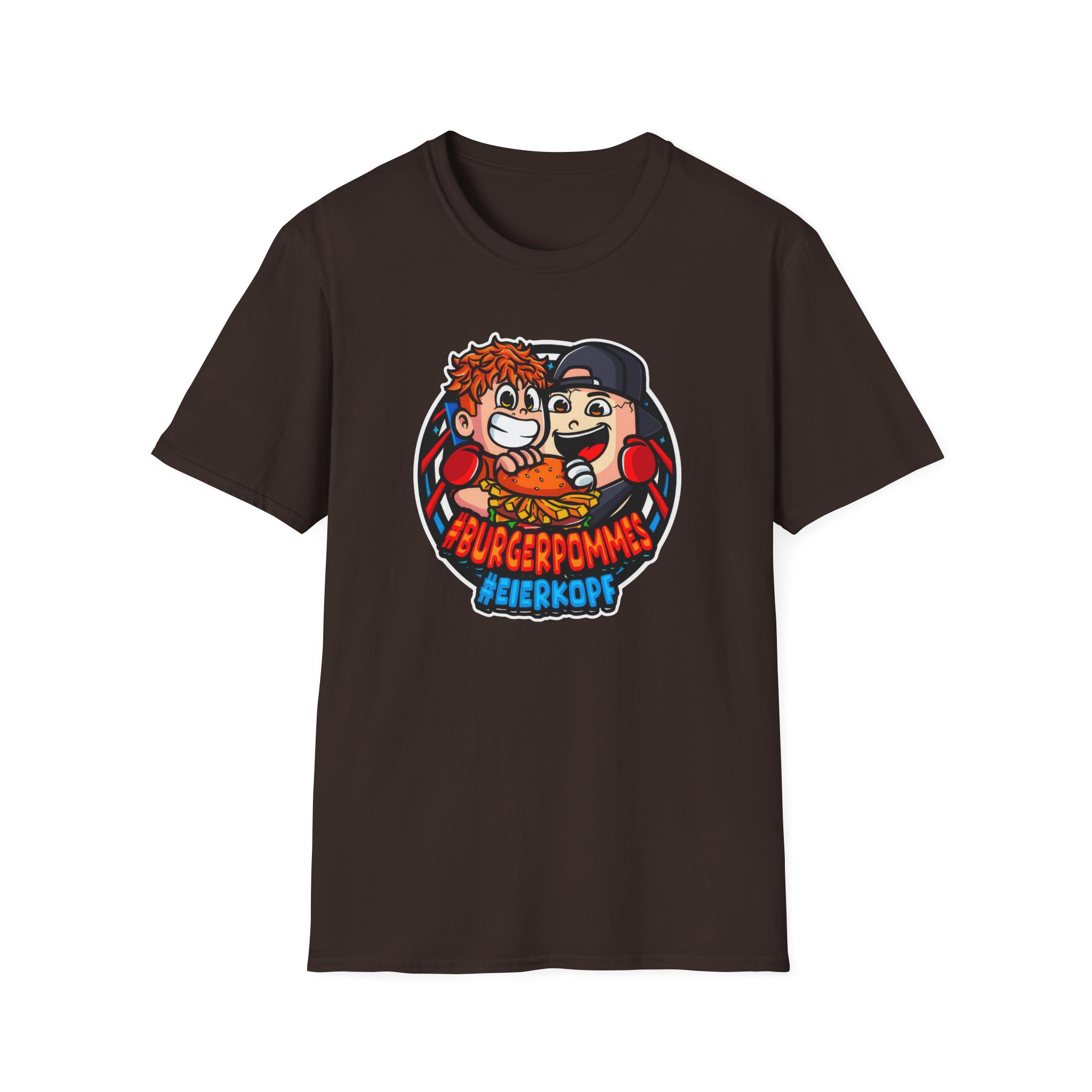 Burger Pommes eierkopf Unisex Softstyle T-Shirt