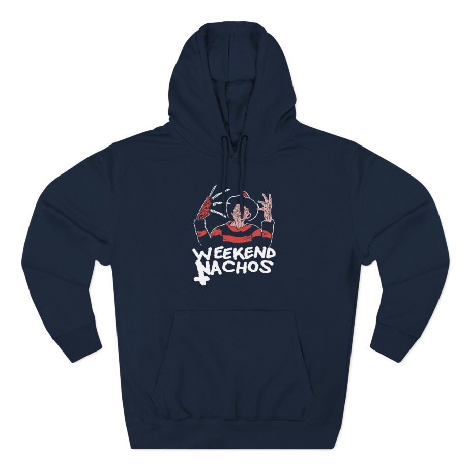 Weekend Nachos Freddy Three-Panel Fleece Hoodie