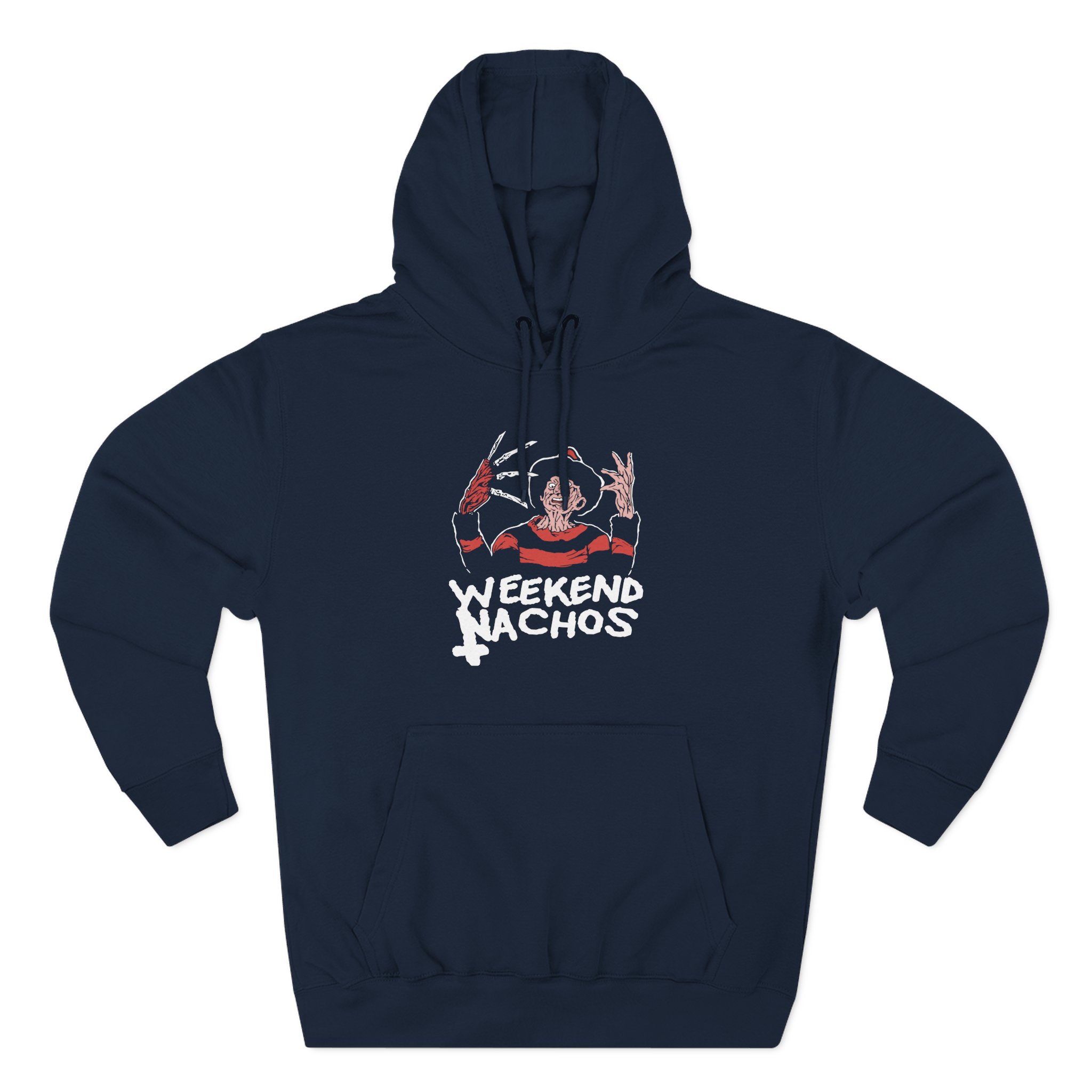 Weekend Nachos Freddy Three-Panel Fleece Hoodie