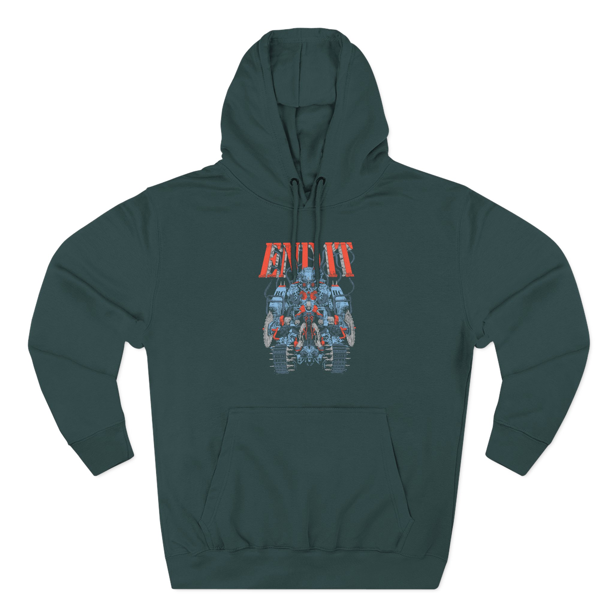 End It Mech Three-Panel Fleece Hoodie