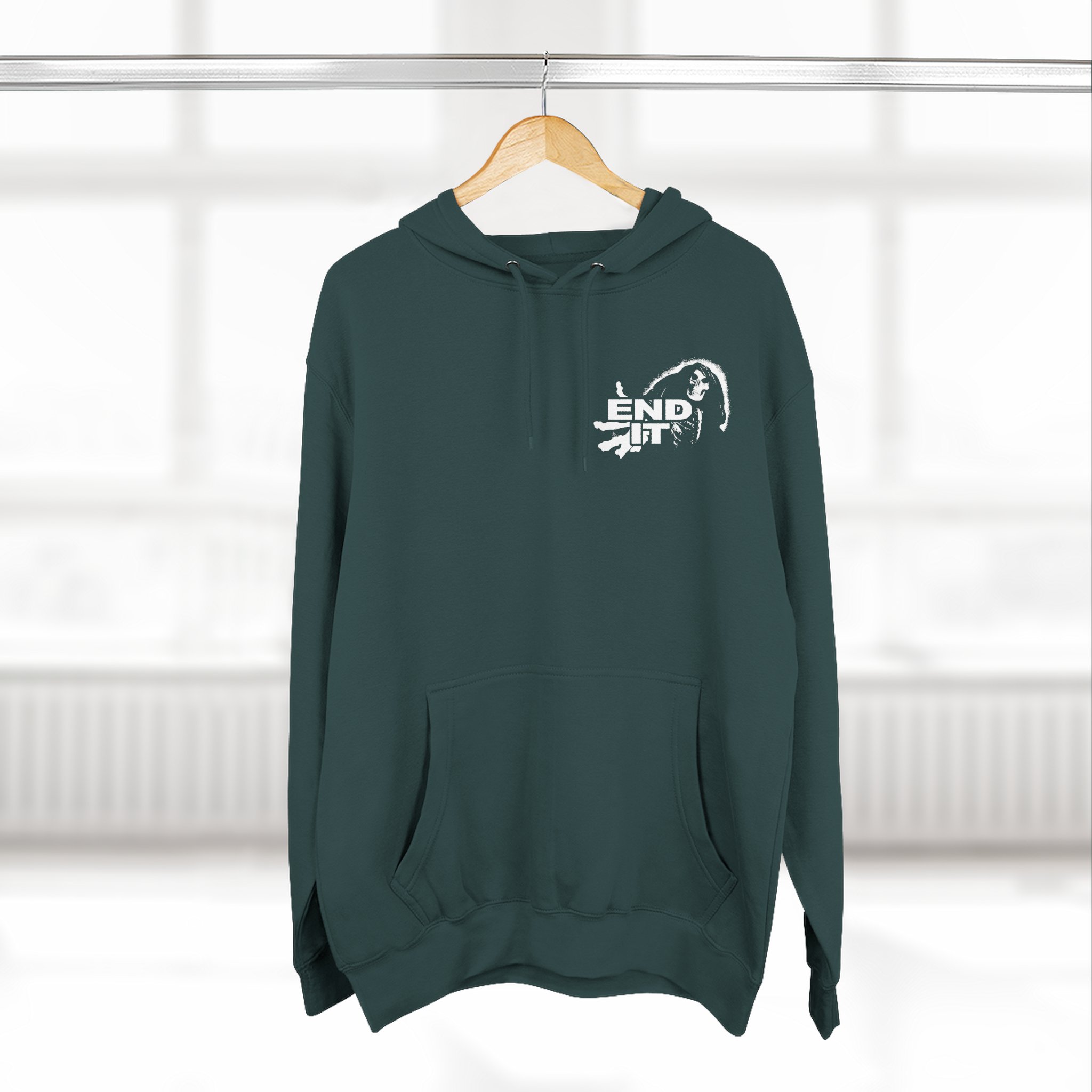 End It Three-Panel Fleece Hoodie