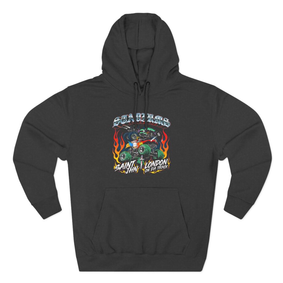 Saint Jhn Stadiums With London on Da Track Three-Panel Fleece Hoodie
