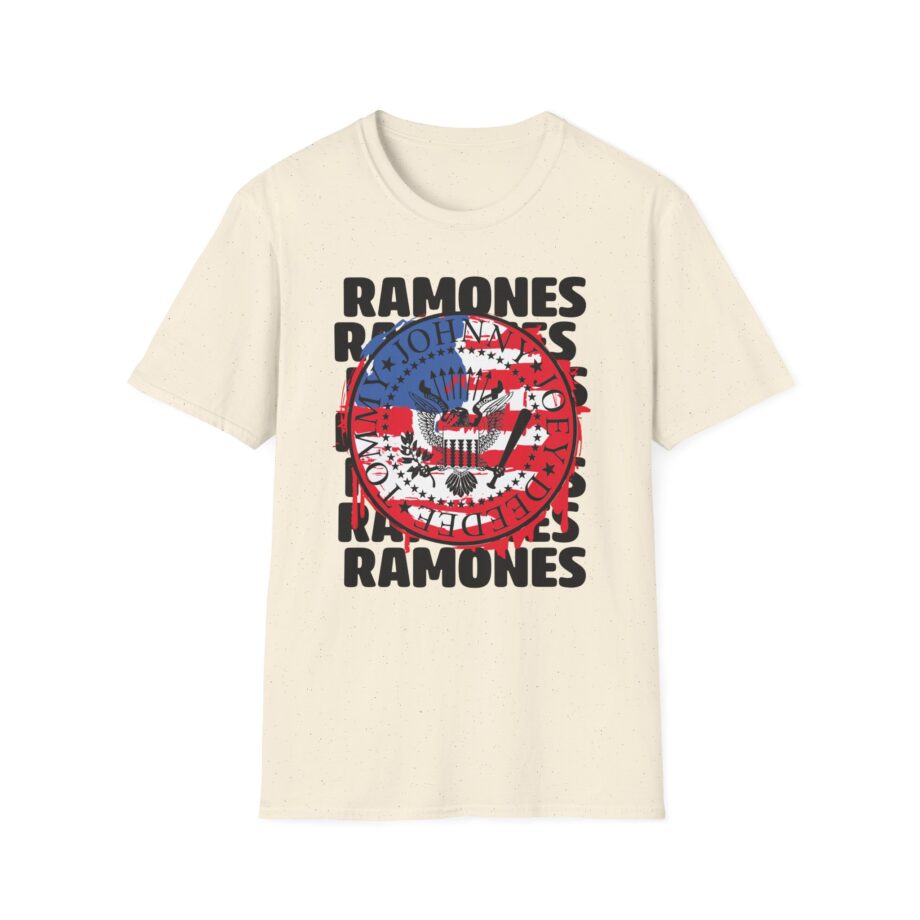 Ramones US Flag Unisex Softstyle T-Shirt