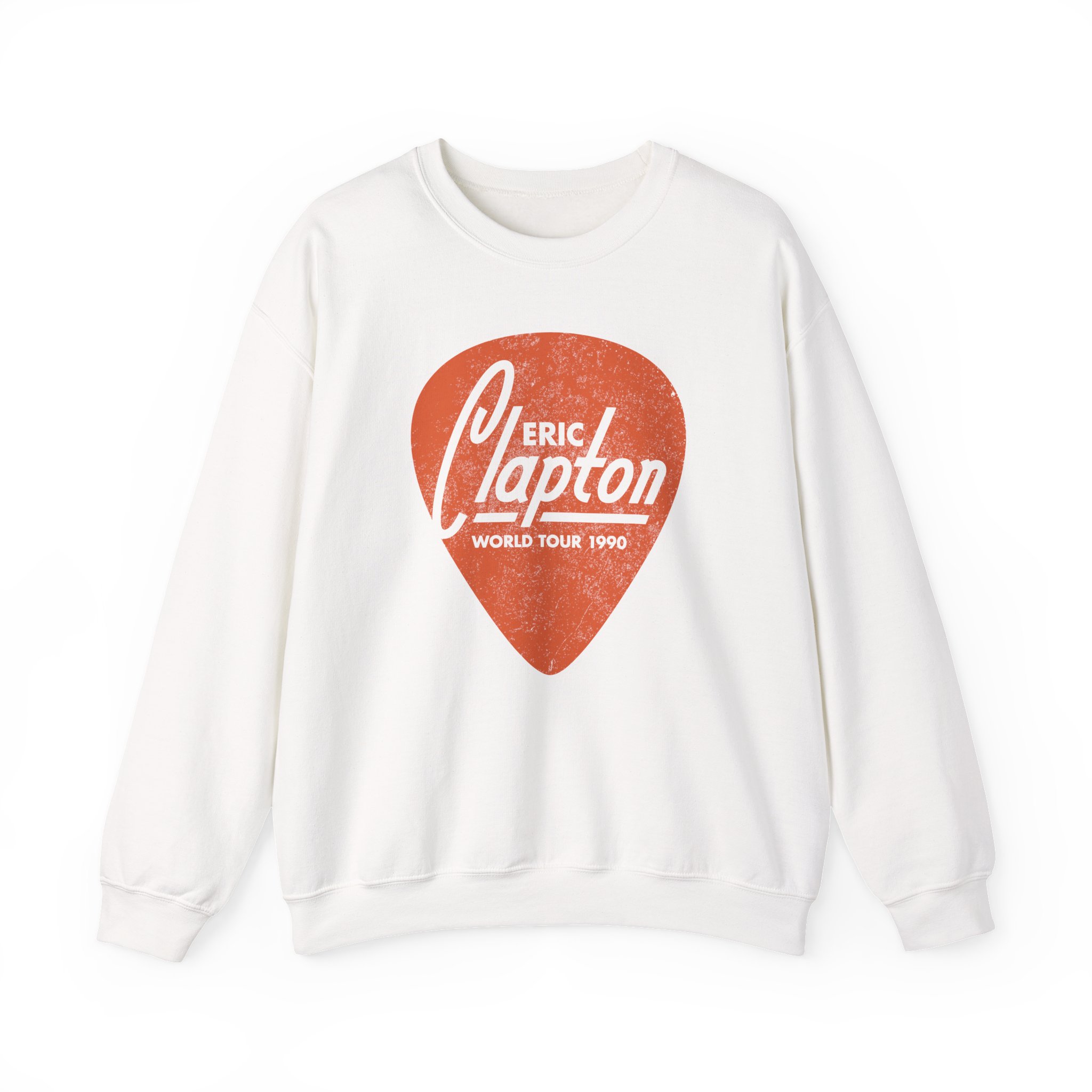 Eric Clapton Guitar Pick Unisex Heavy Blendâ„¢ Crewneck Sweatshirt