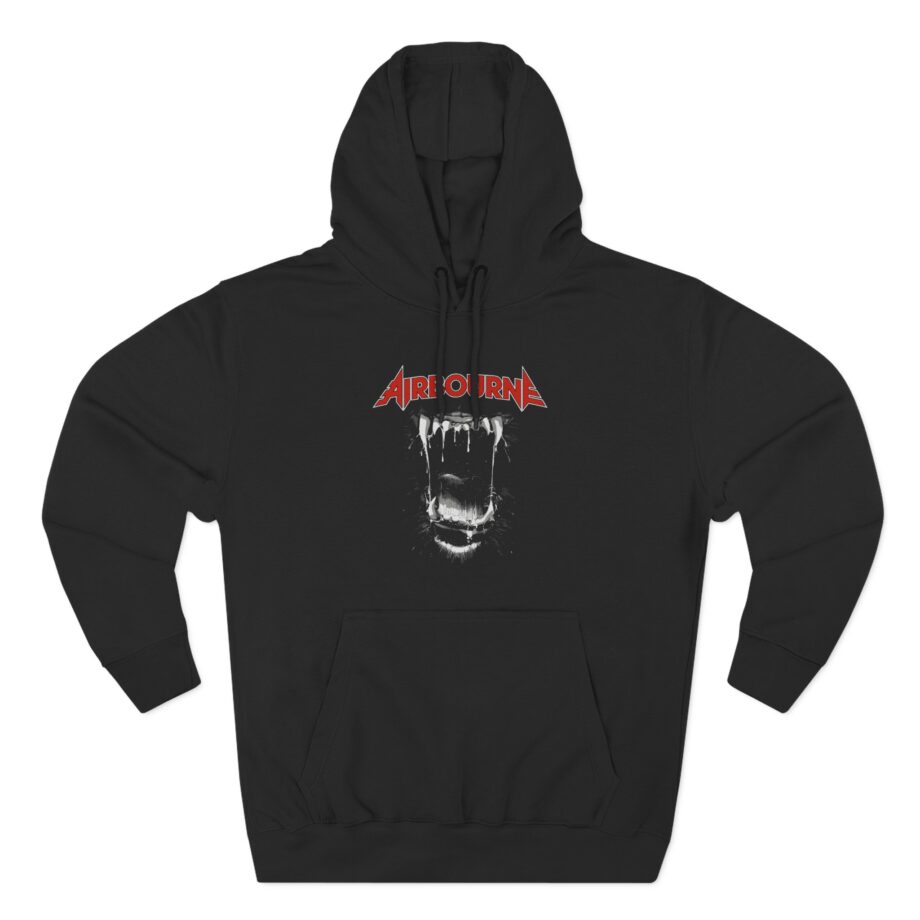 Airbourne Black Dog Barking Tracks Three-Panel Fleece Hoodie