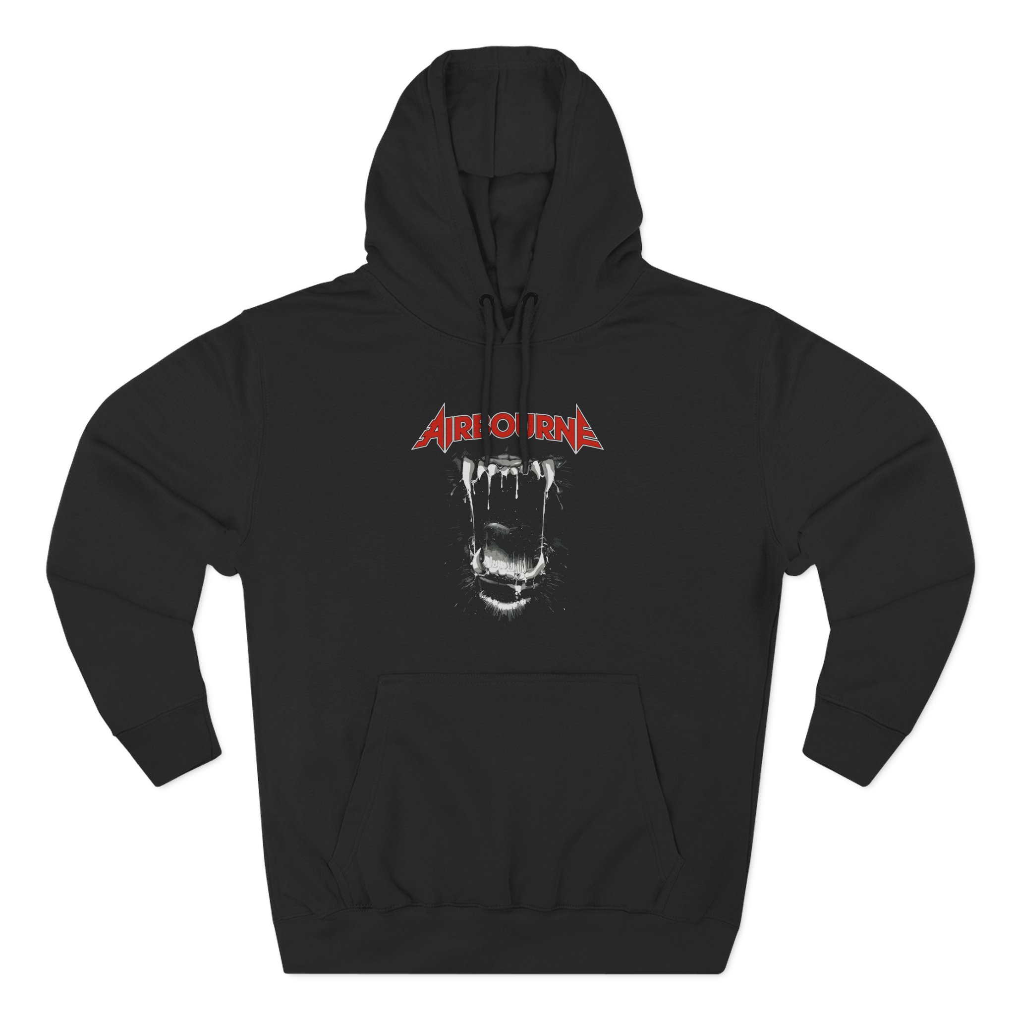 Airbourne Black Dog Barking Tracks Three-Panel Fleece Hoodie