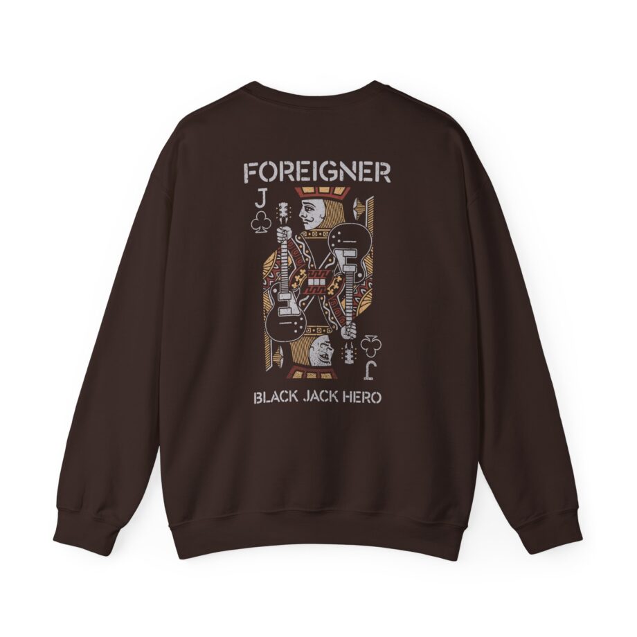 Foreigner Black Jack Hero Unisex Heavy Blend™ Crewneck Sweatshirt