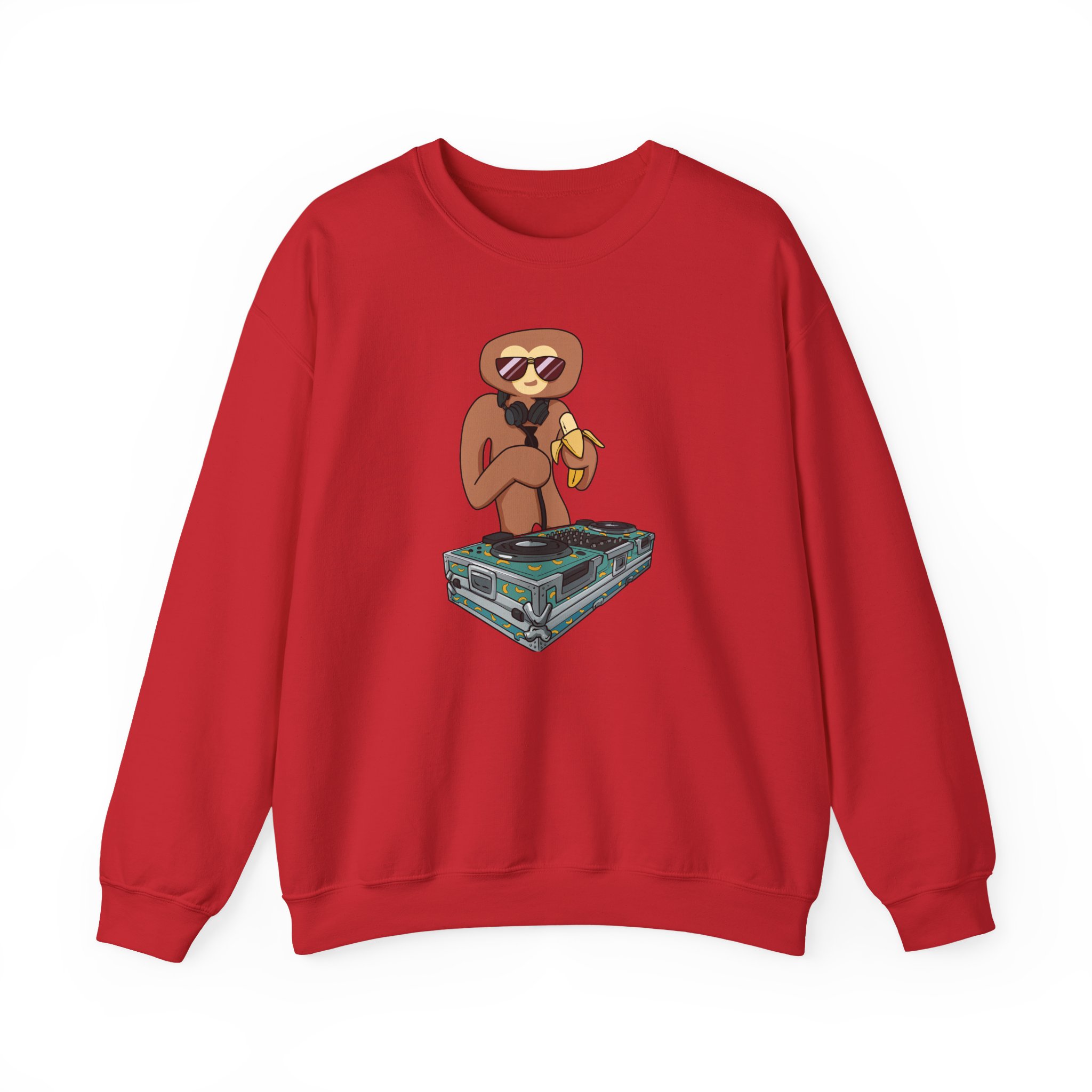 Spoonkid Dj Monke Unisex Heavy Blendâ„¢ Crewneck Sweatshirt