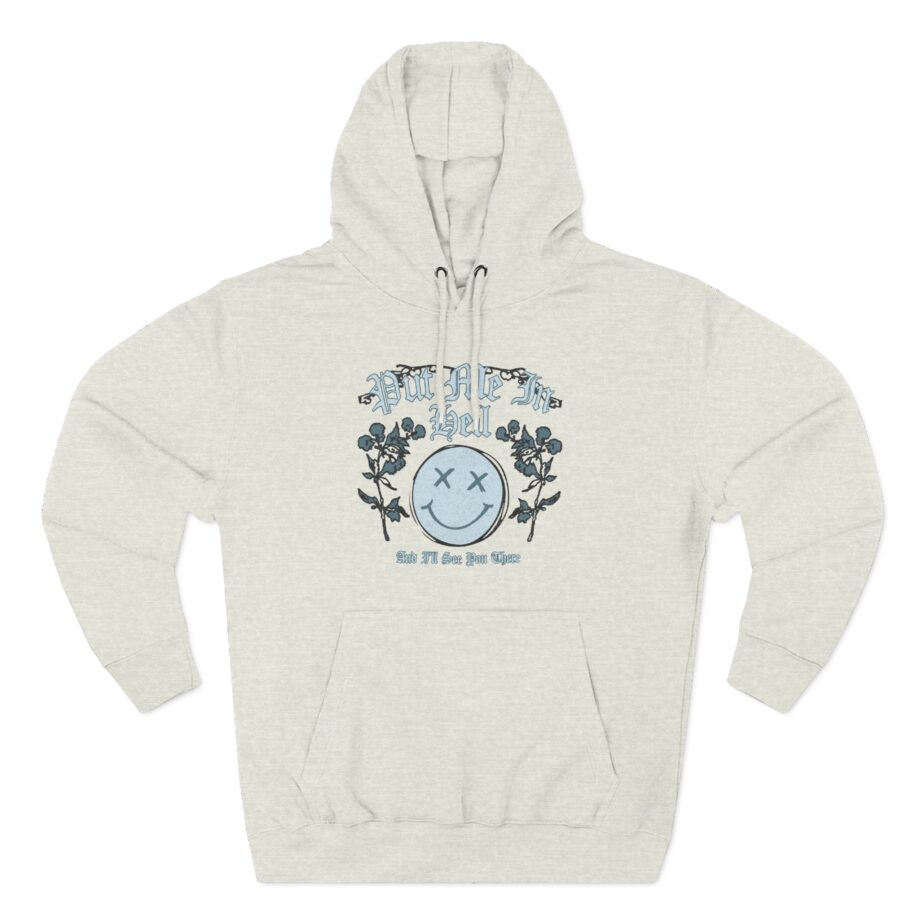 Kallmekris Put Me in Hell Three-Panel Fleece Hoodie