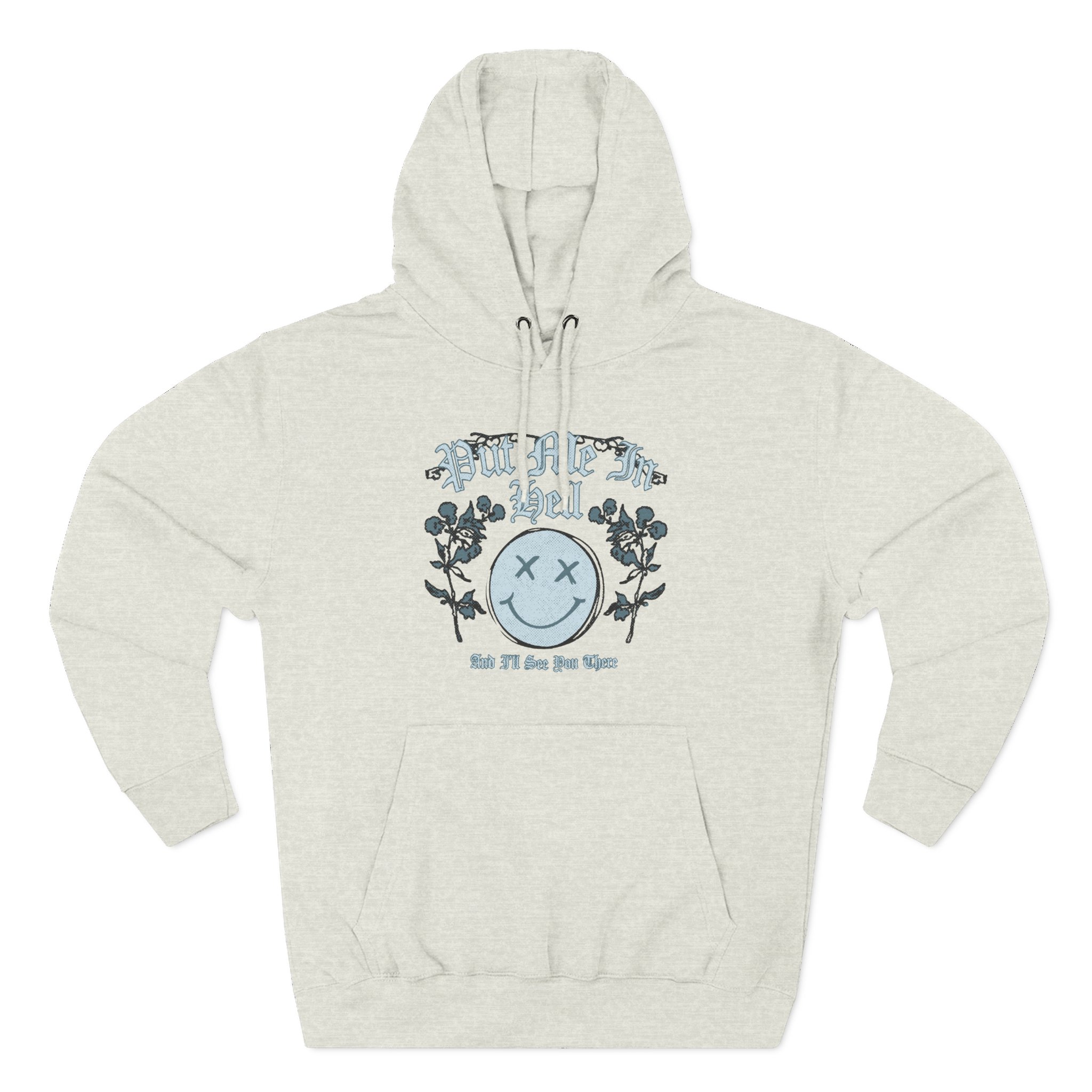 Kallmekris Put Me in Hell Three-Panel Fleece Hoodie