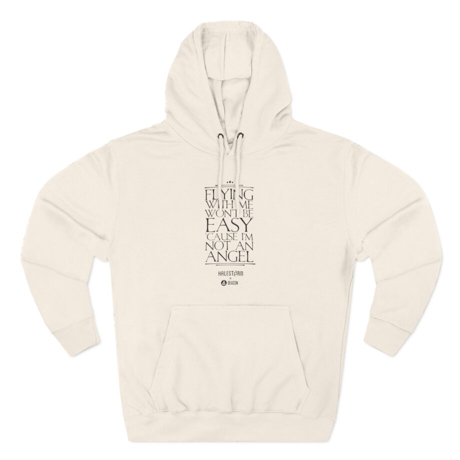 Halestorm Flying With Me Won't Be Easy 'cause I'm Not an Angel Three-Panel Fleece Hoodie