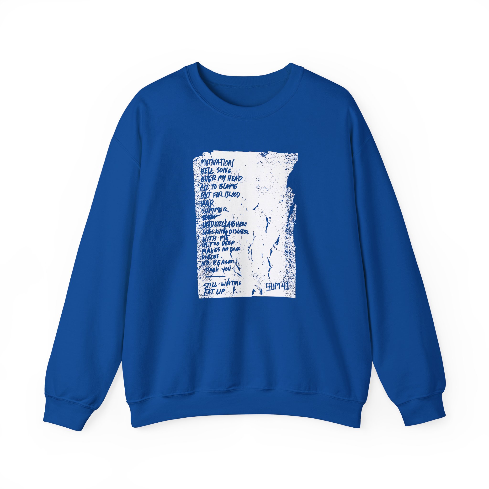 Sum 41 Setlist Unisex Heavy Blendâ„¢ Crewneck Sweatshirt