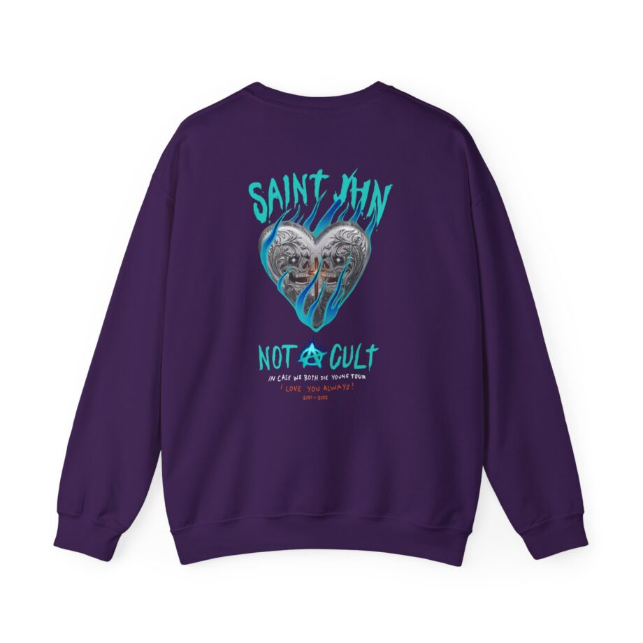 Saint Jhn Chromedd Hearts Icwbdy Unisex Heavy Blend™ Crewneck Sweatshirt