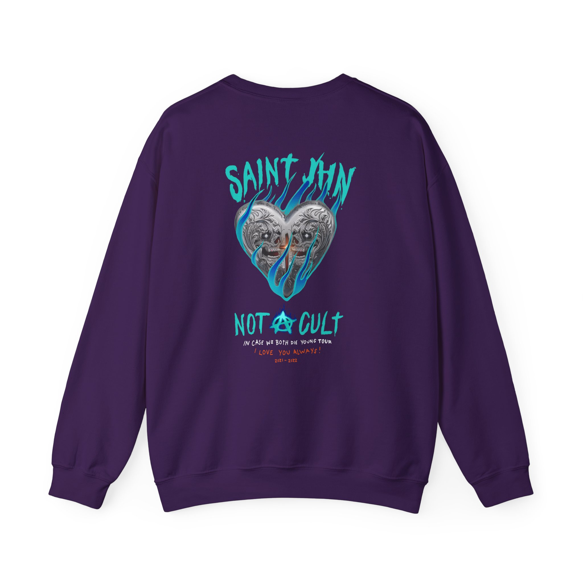 Saint Jhn Chromedd Hearts Icwbdy Unisex Heavy Blendâ„¢ Crewneck Sweatshirt